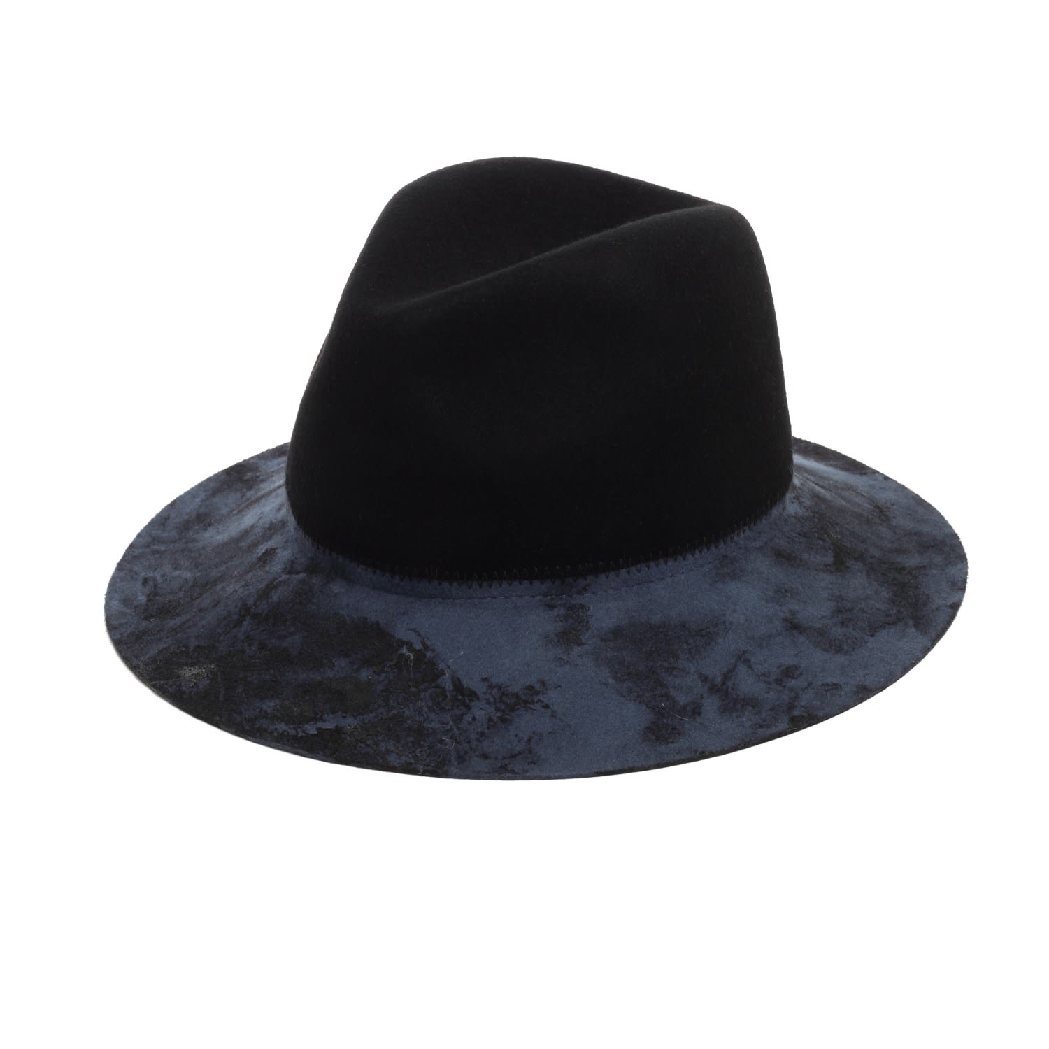 Women’s Blue Two Tone Fedora 55Cm Justine Hats