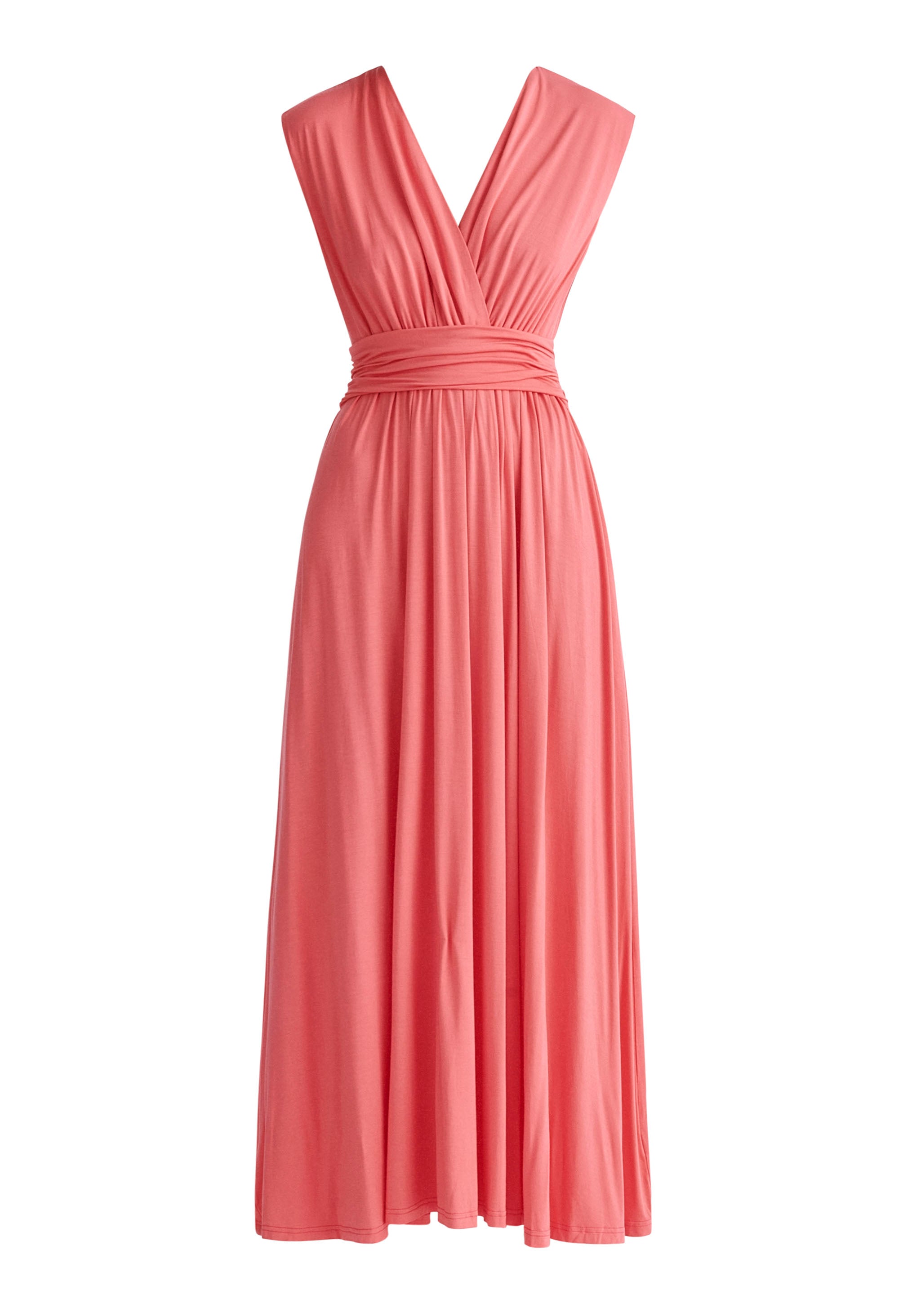 Women’s Pink / Purple Tie-Back Jersey Dress - Coral Xxs Paisie