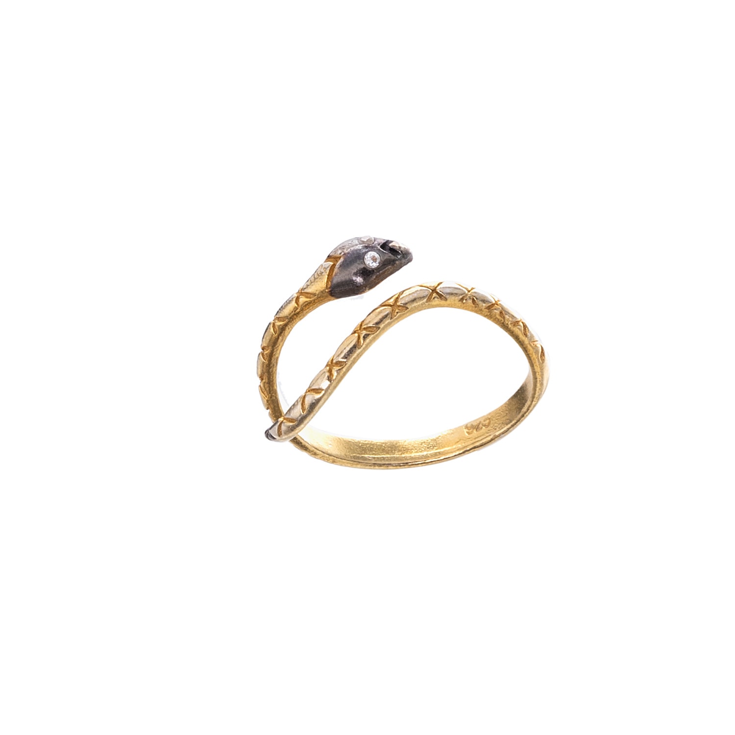 Women’s Gold Serpent Ring Seyahan