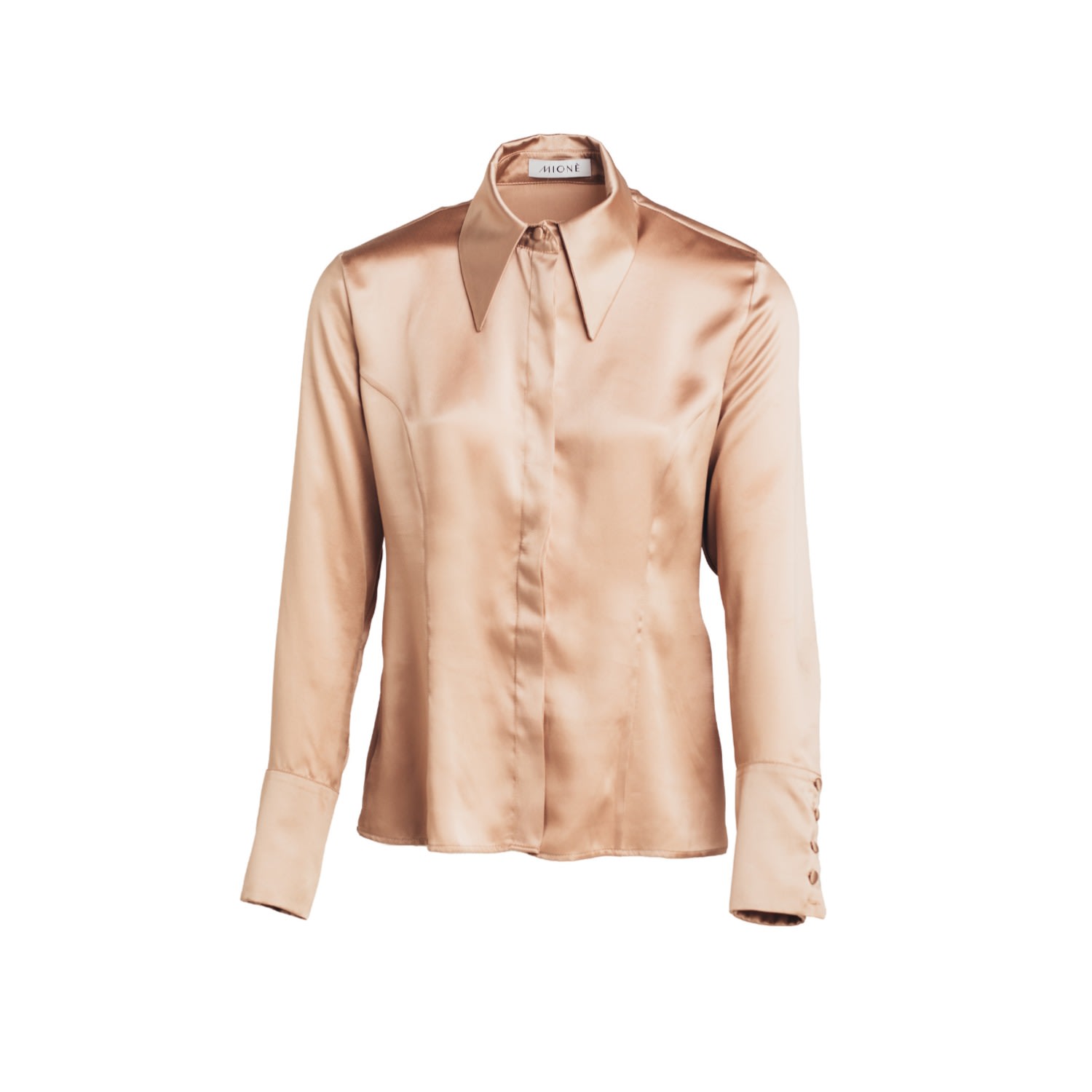 Mionè Women's Silk Shirt - Gold In Gold