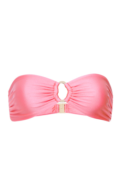 Women’s Pink / Purple Elsa Strapless Bandeau - Bubblegum Extra Small Kamari Swim Llc