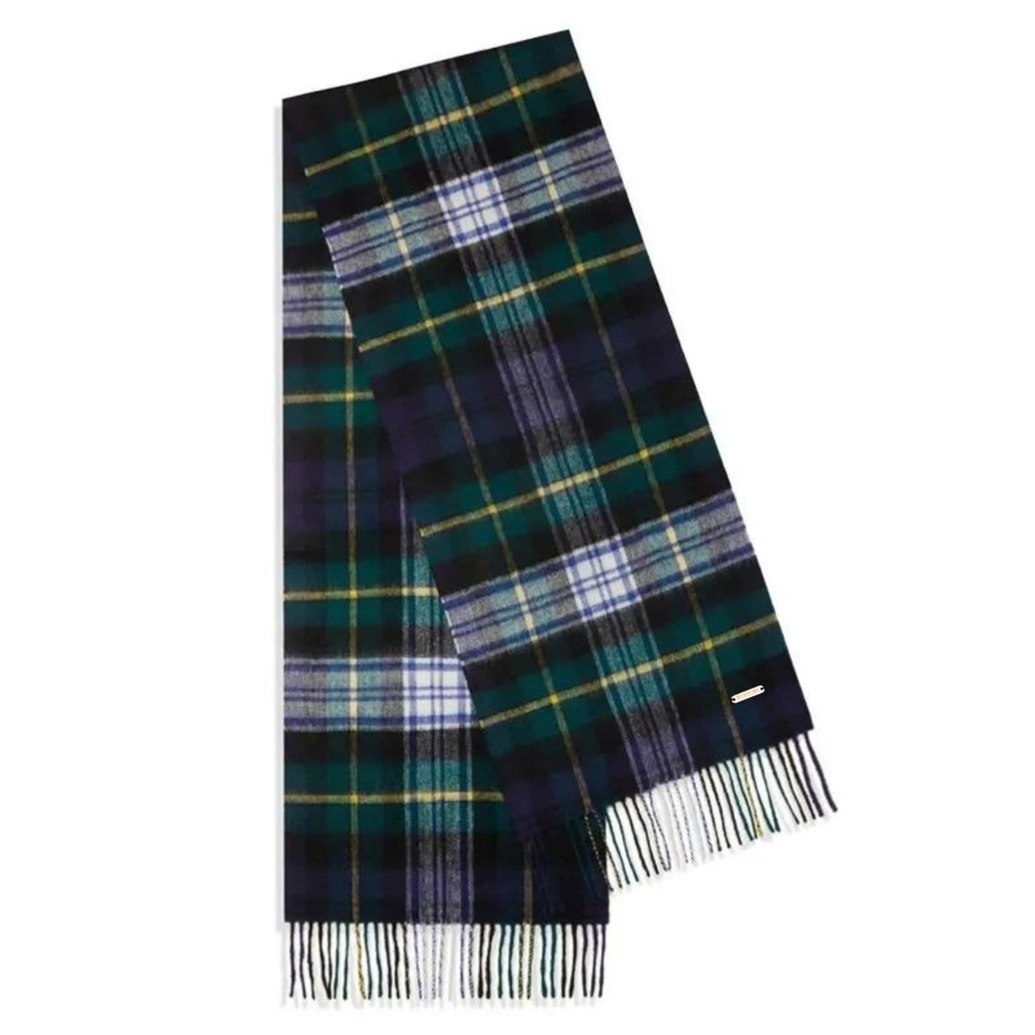 Women’s Harting Scarf Green Tartan One Size Hortons England