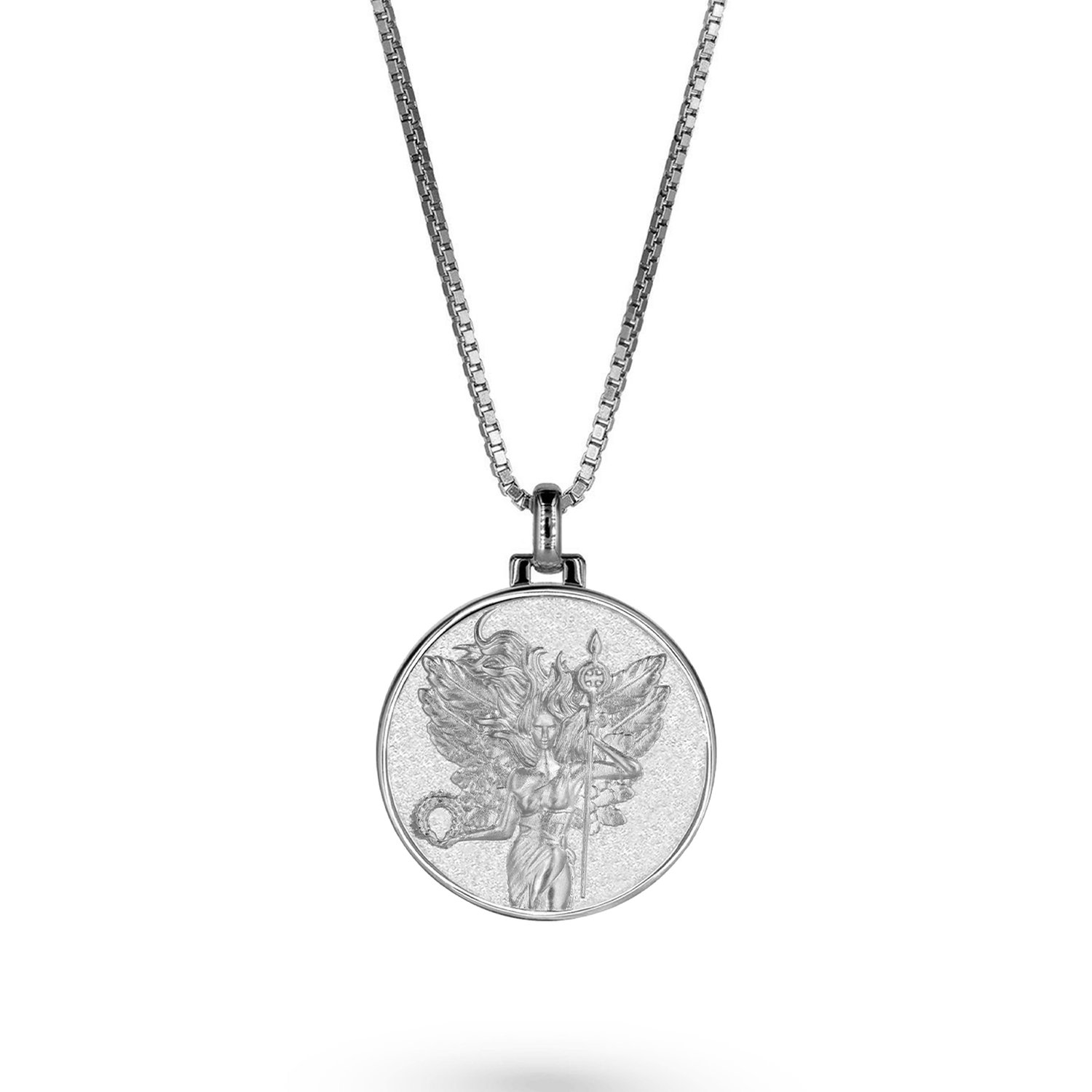 Vermaye Switzerland Women's Nike Necklace Silver Boxchain