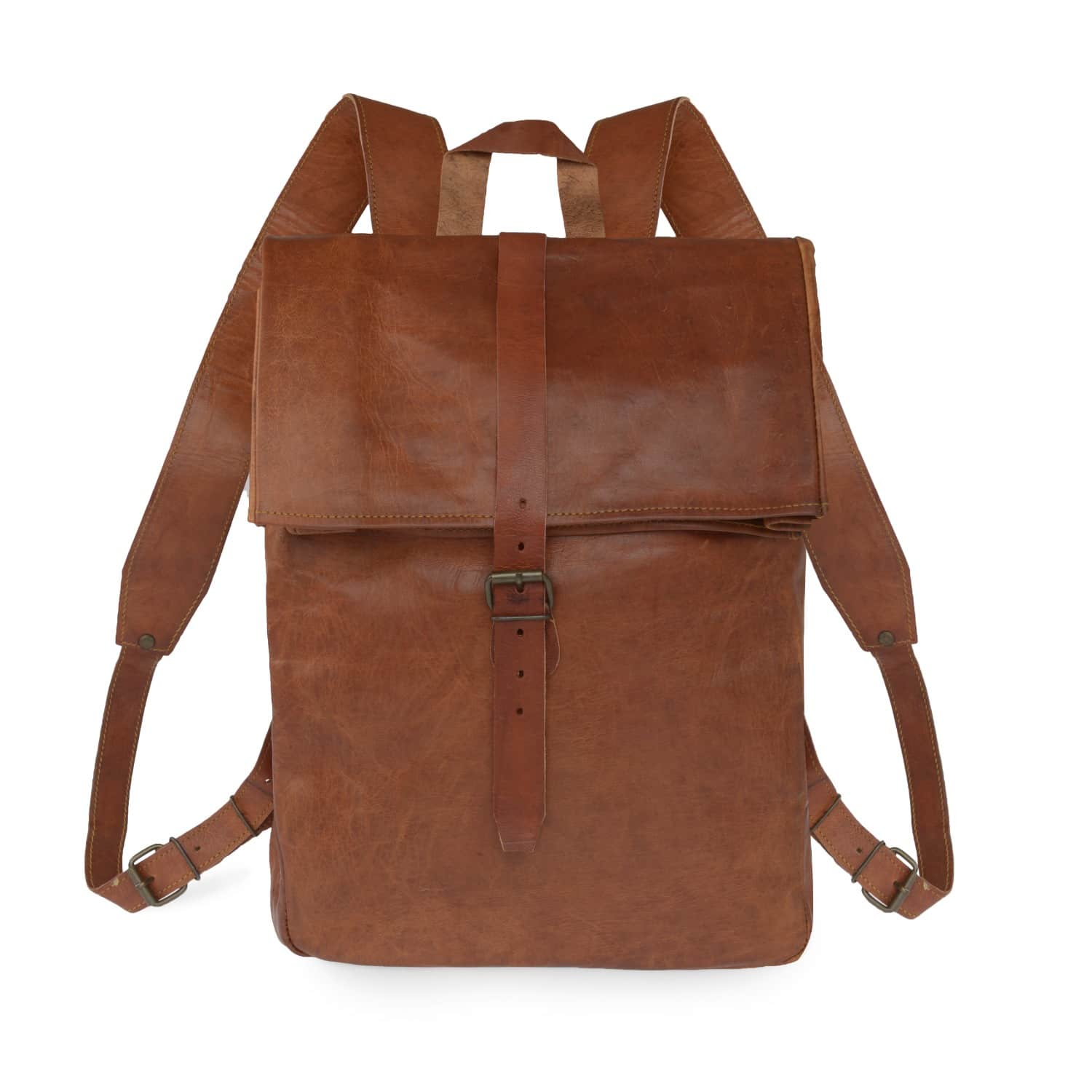 mens leather backpack