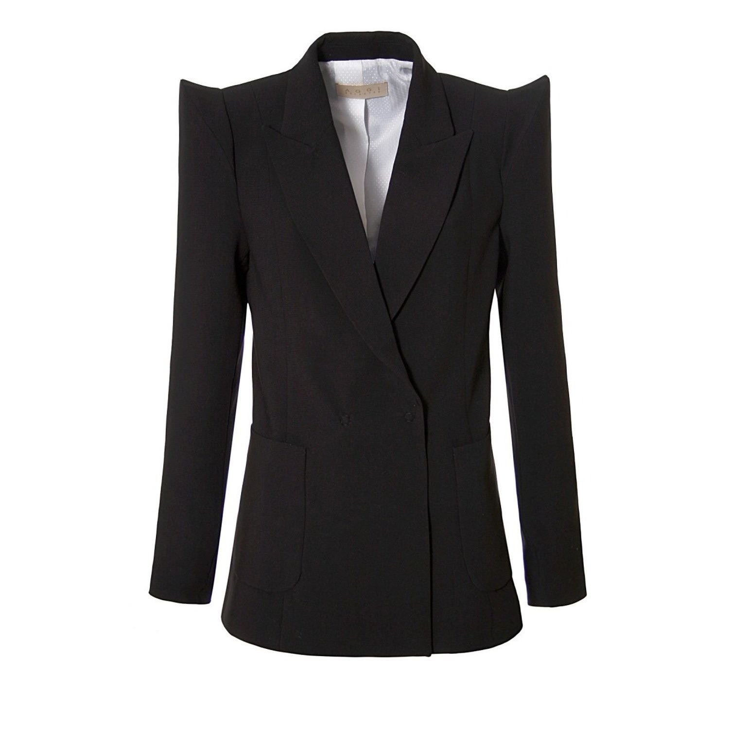 Women’s Black Samantha Total Eclipse Blazer Xxs Aggi