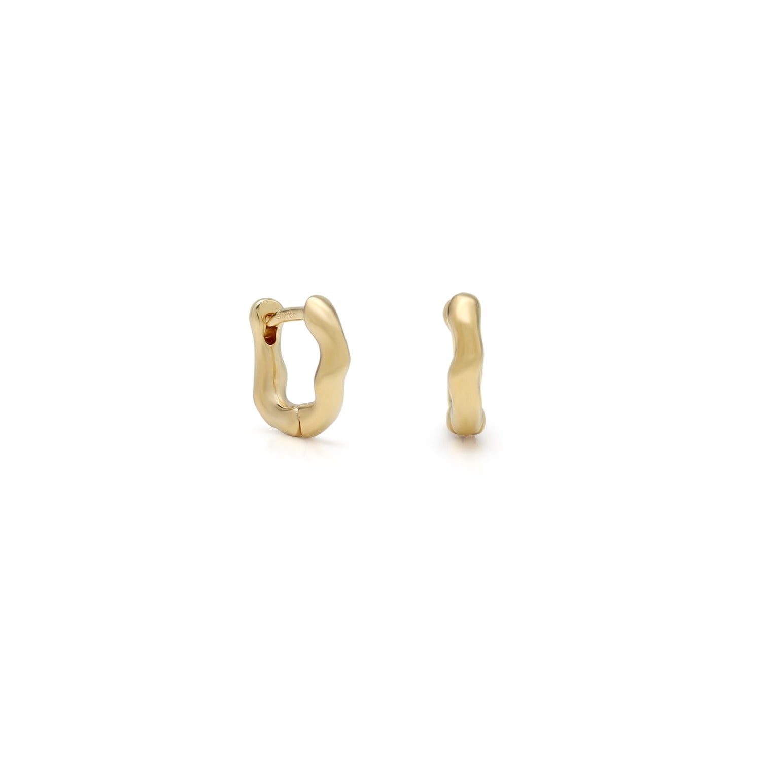 Above And Below Women's Arus Hoops - Small - Gold Vermeil
