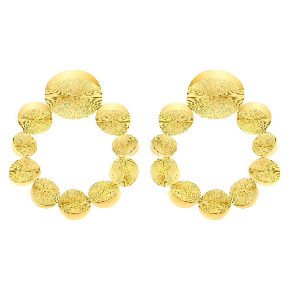 Women’s Gold Earrings Moon Cycle Sophie Simone Designs