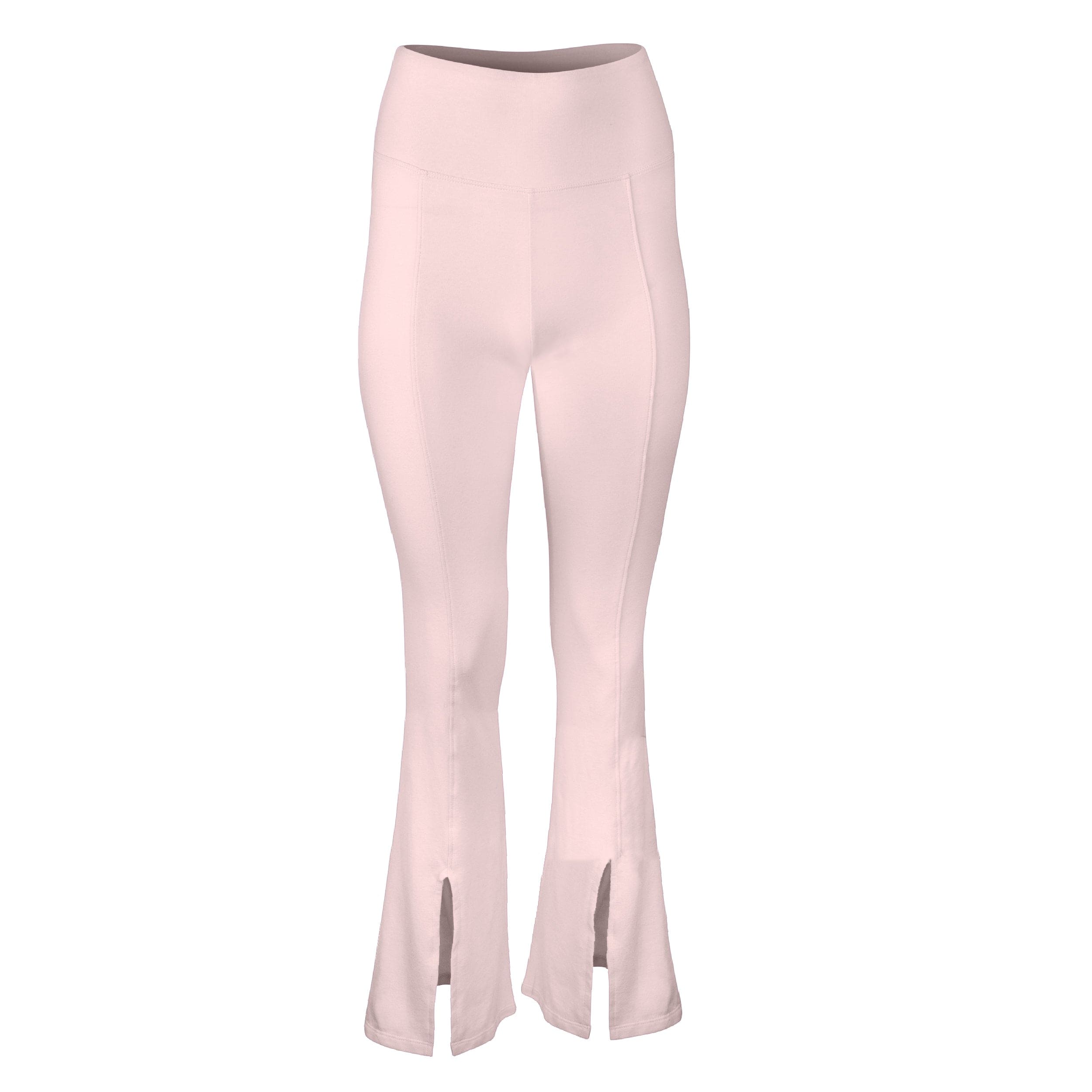 Lezat Women's Pink / Purple Dana Cotton Split Front Hem Pant - Quartz