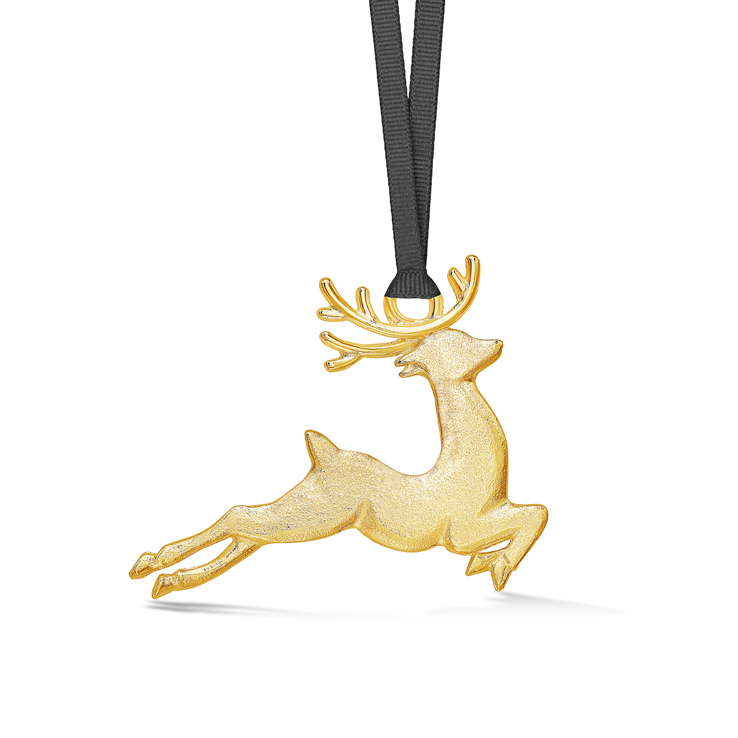 Dower & Hall Reindeer Christmas Decoration Gold In Gold