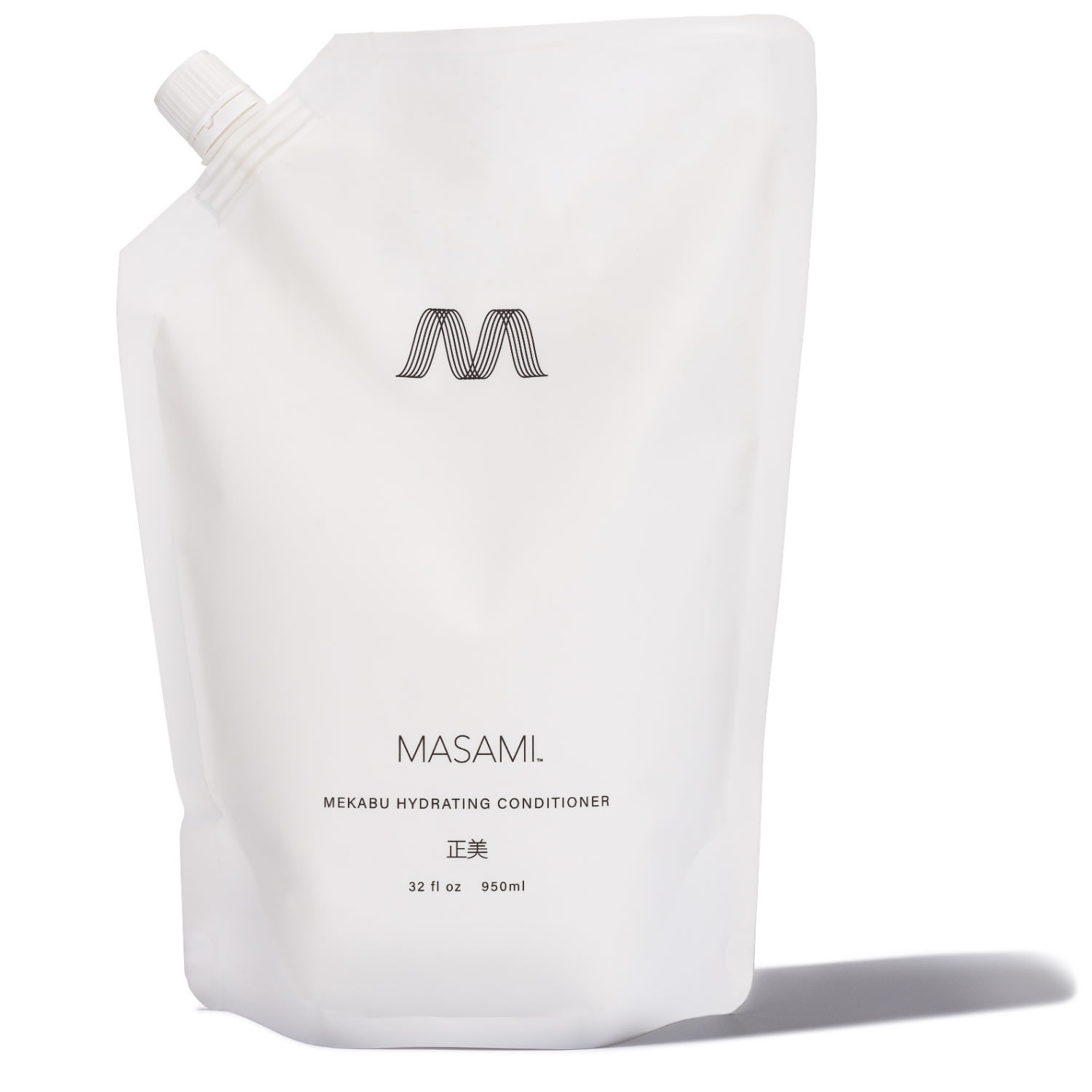 White Masami Mekabu Hydrating Conditioner Large Size Refill Pouch