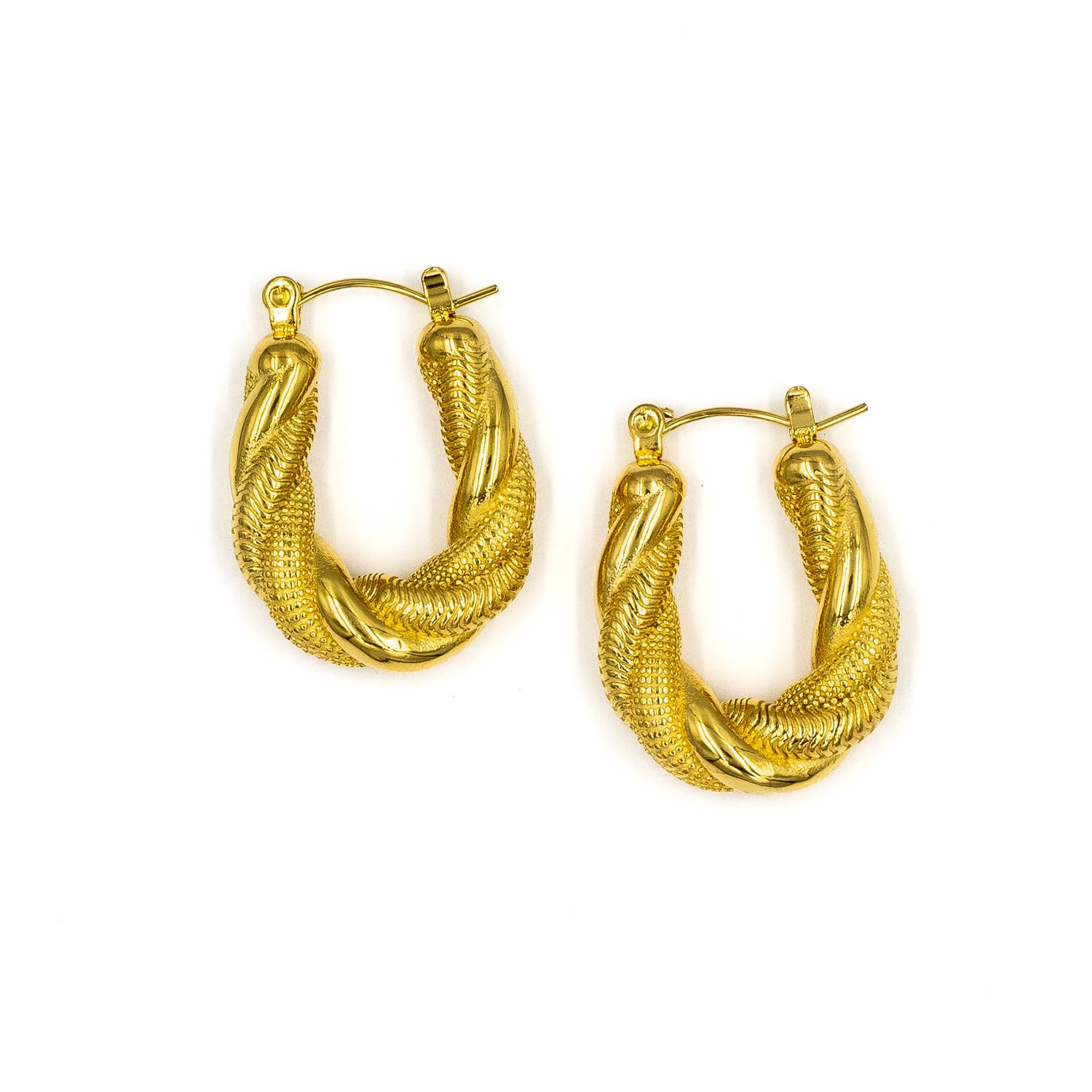 Superdivajewellery Women's Gold Croissant Hoop Earrings In Gold