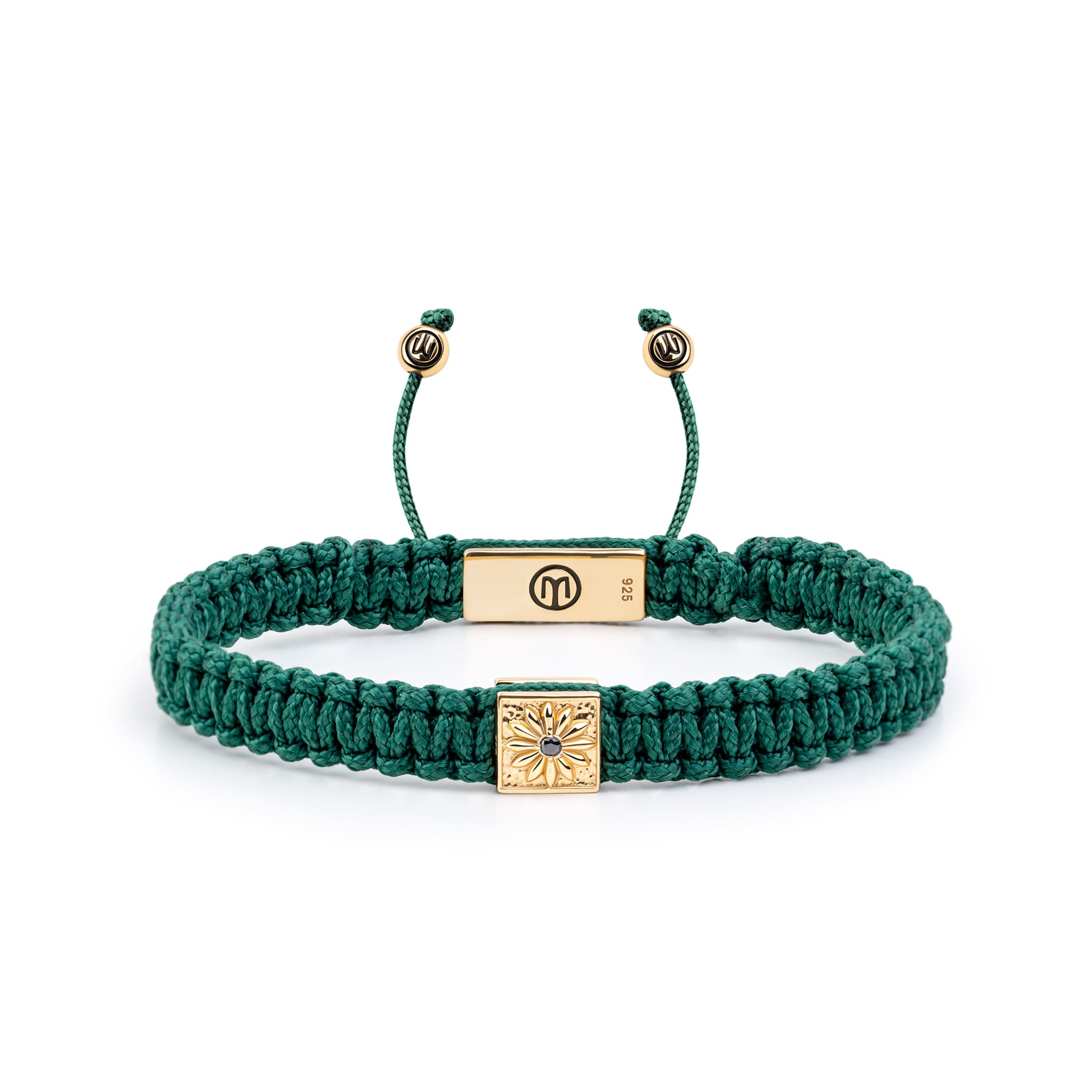 Mahigan Women's Gold / Green Green Macráme Bracelet In Gold