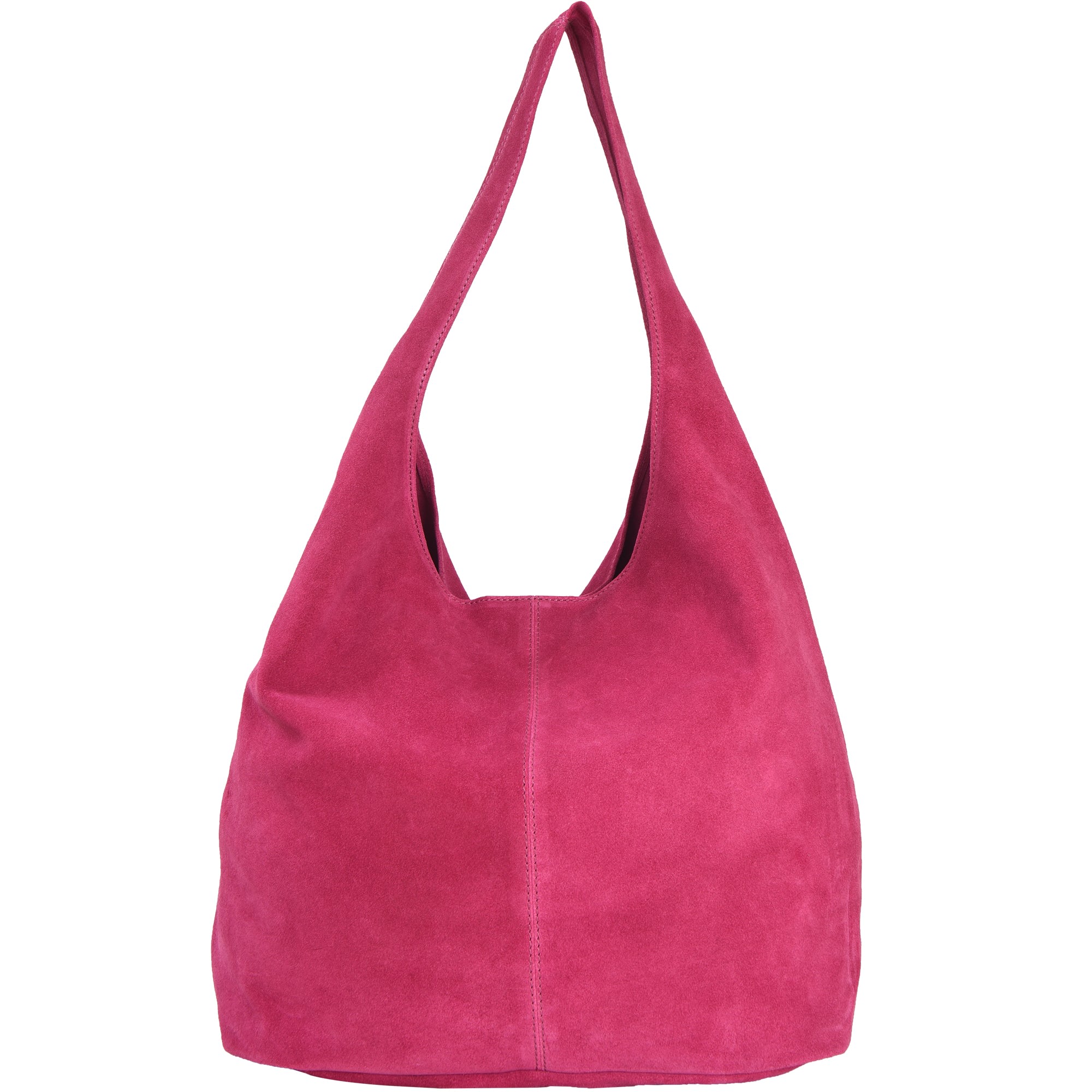 Women’s Pink / Purple Raspberry Suede Leather Hobo Boho Shoulder Bag Brix+Bailey