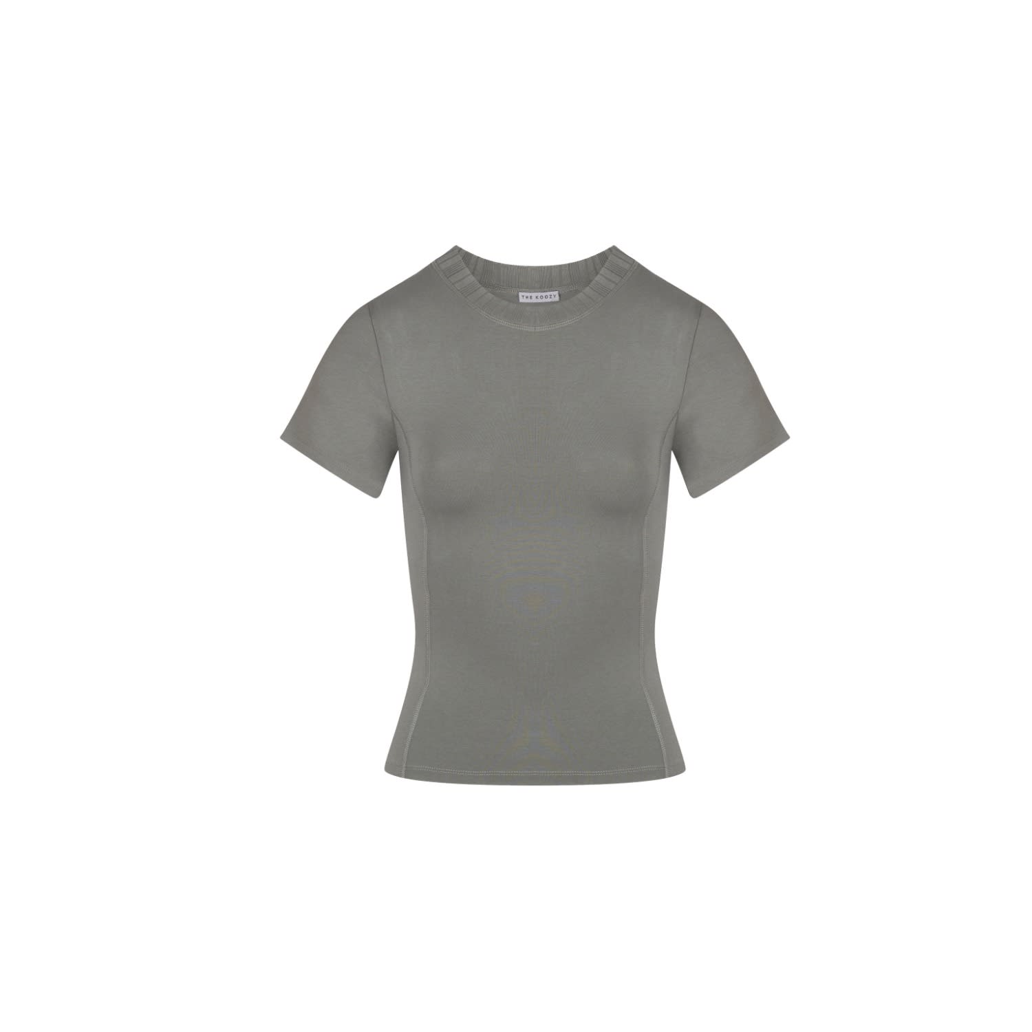 The Koozy Women's Margot T-shirt ¾ Sleeve In Pima Cotton In Olive Green In Green