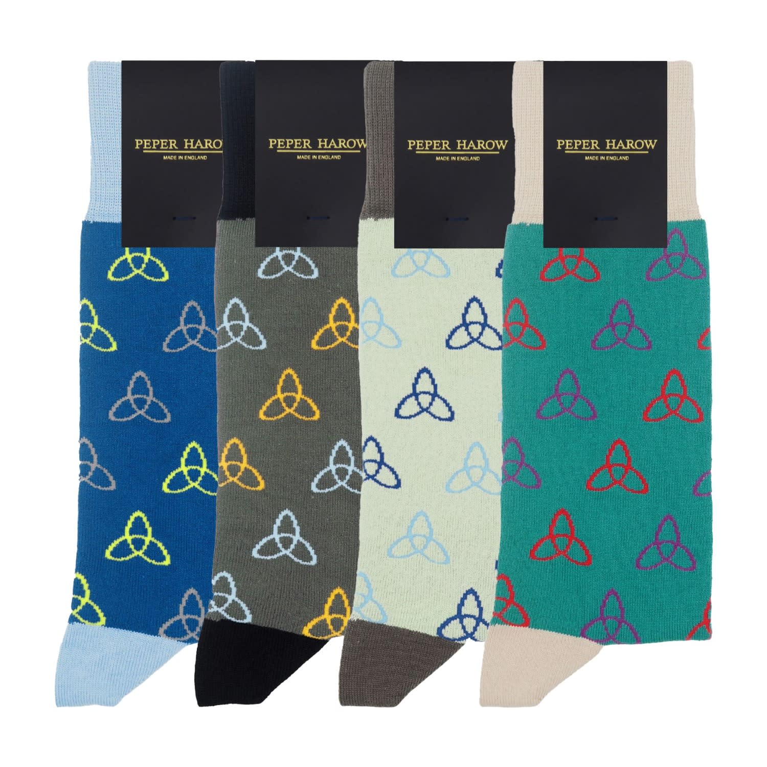 Peper Harow - Made In England Men's Men's Socks Bundle – Tri In Blue