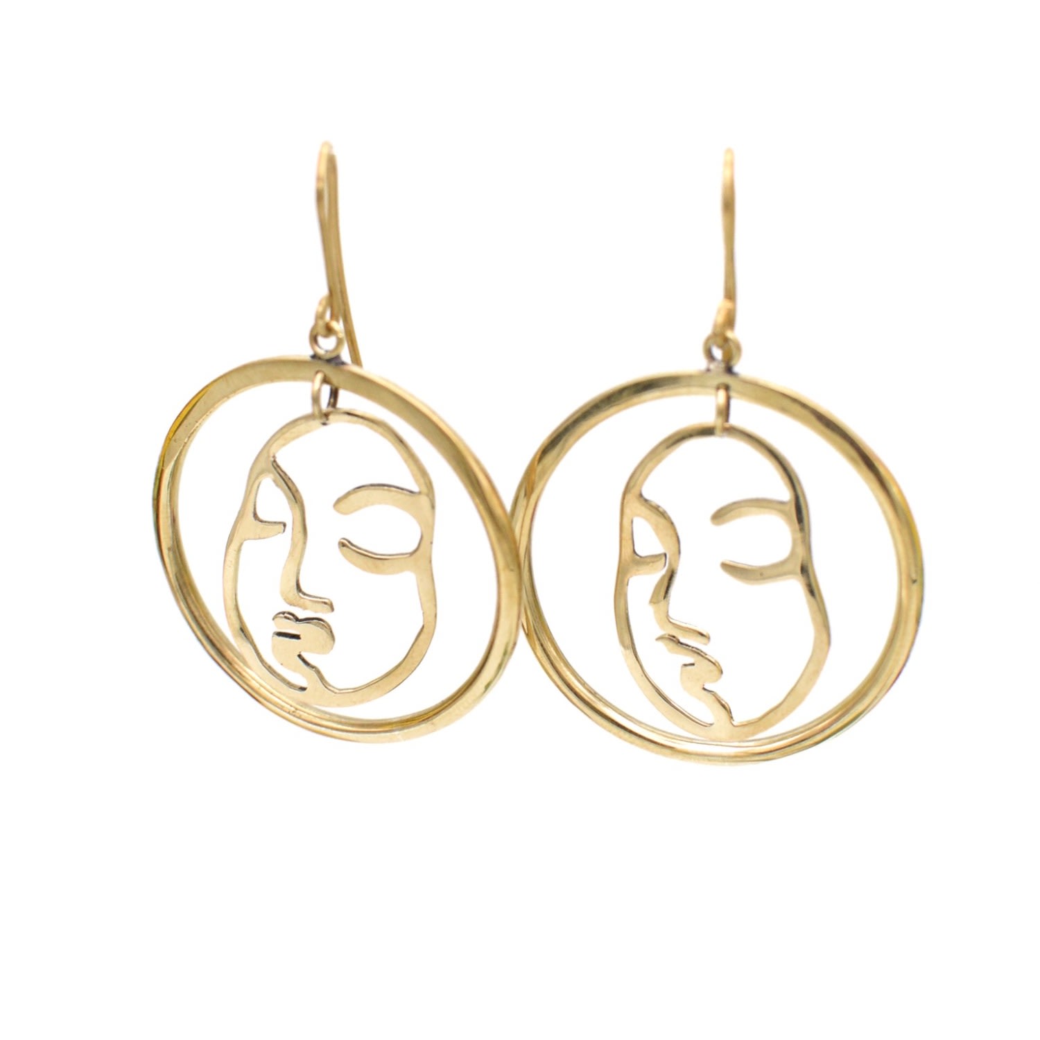 Lala Salama Women's Open Face Earrings In Yellow