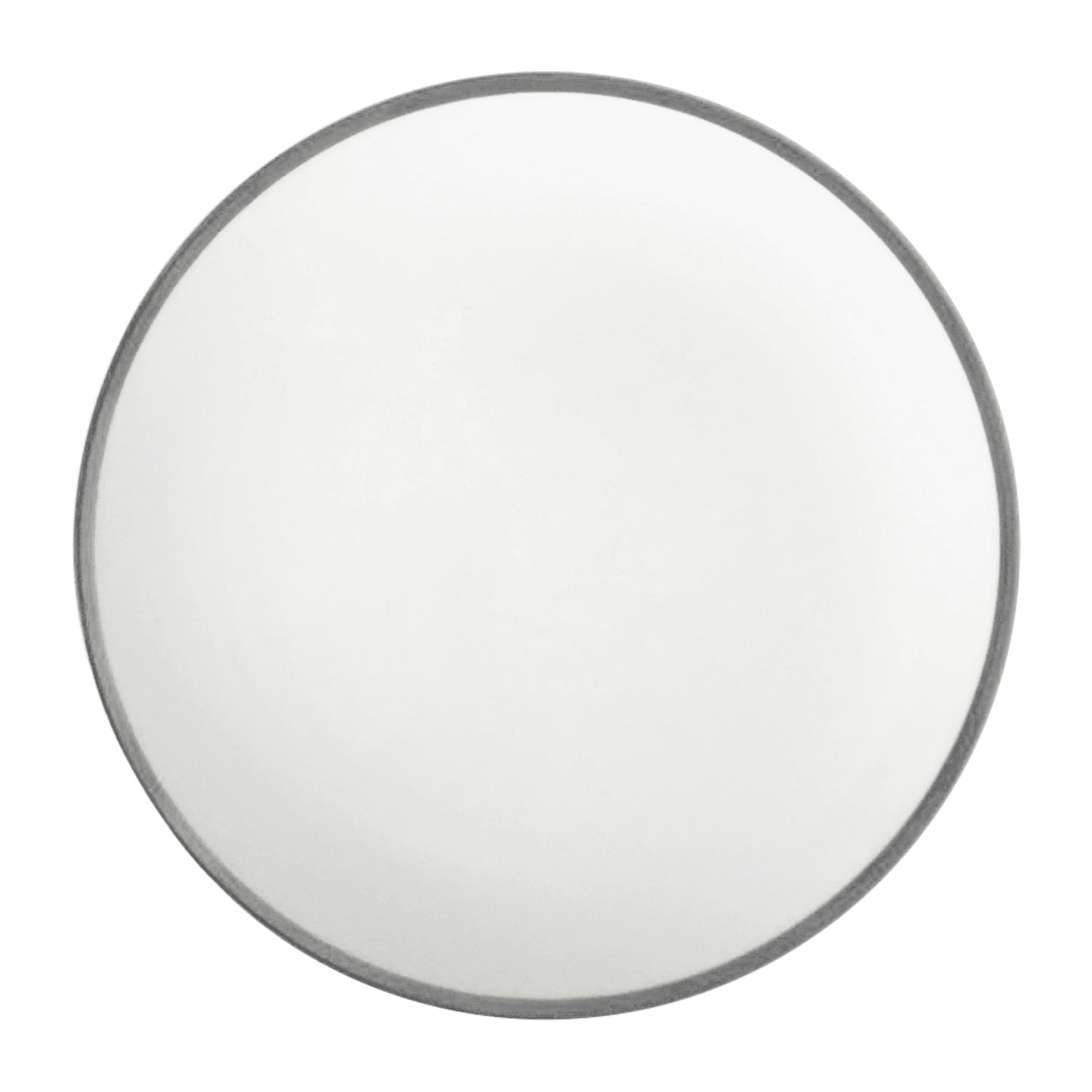 Twig New York White / Silver Platinum Edge - Platter / Charger Plate In Multi