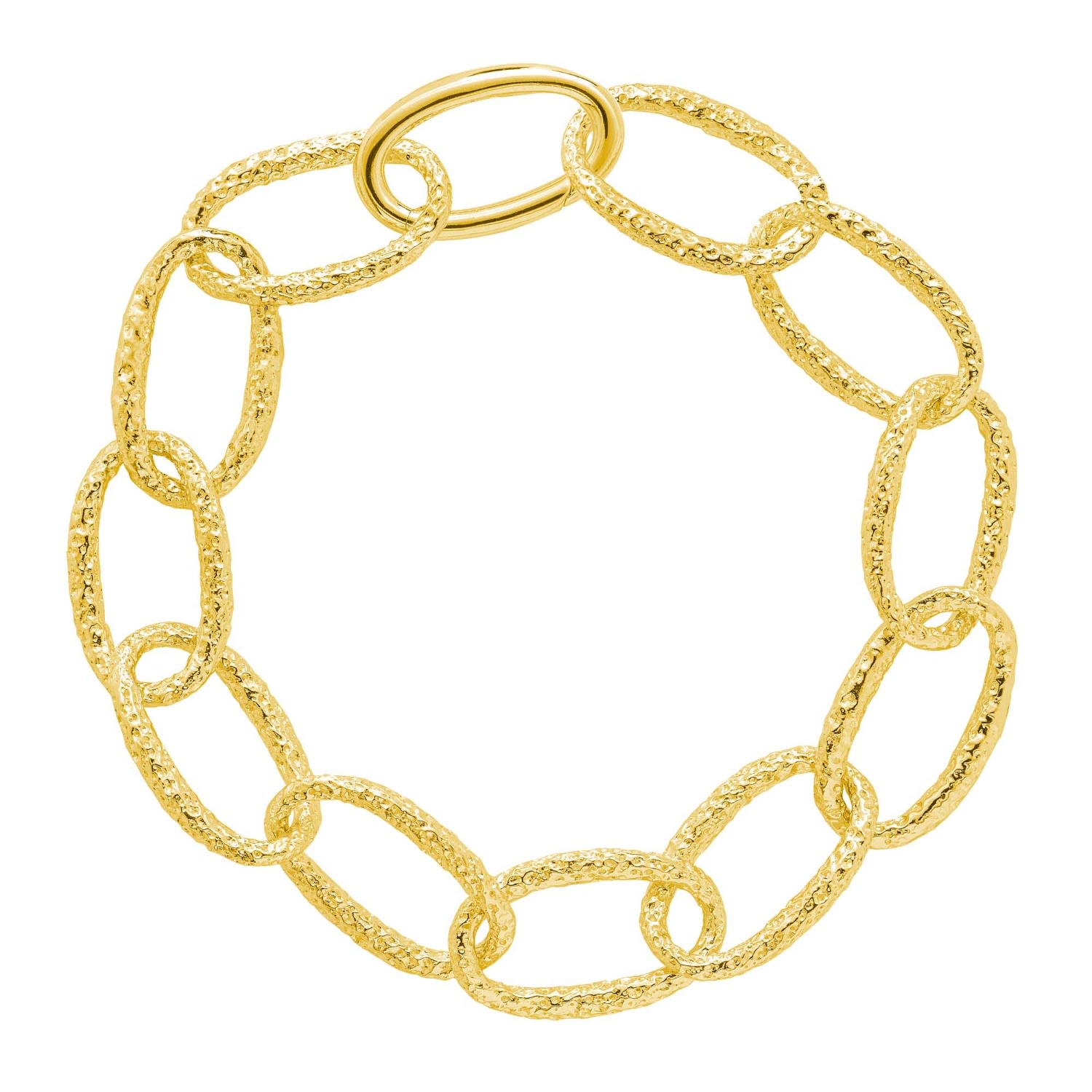 Women’s Linked Hula Bracelet In Gold Vermeil Lucy Quartermaine