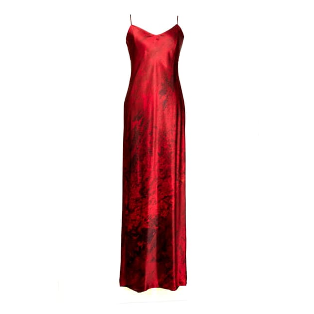 red silk dress uk