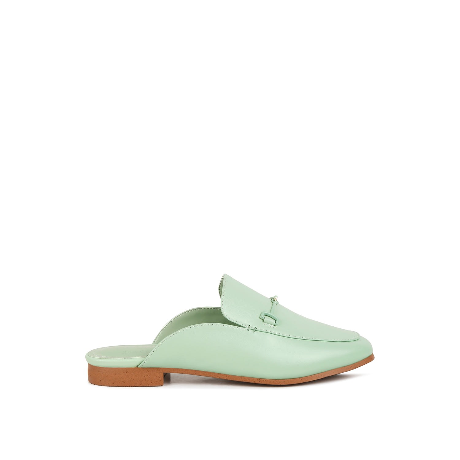 Women’s Kristy Horsebit Embellished Mules In Mint Green 7 Uk Rag & Co.