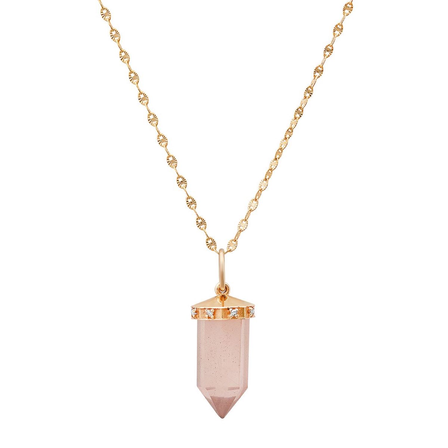 Women’s Pink / Purple Camilia Rose Quartz Pendulum Necklace Soul Journey Jewelry