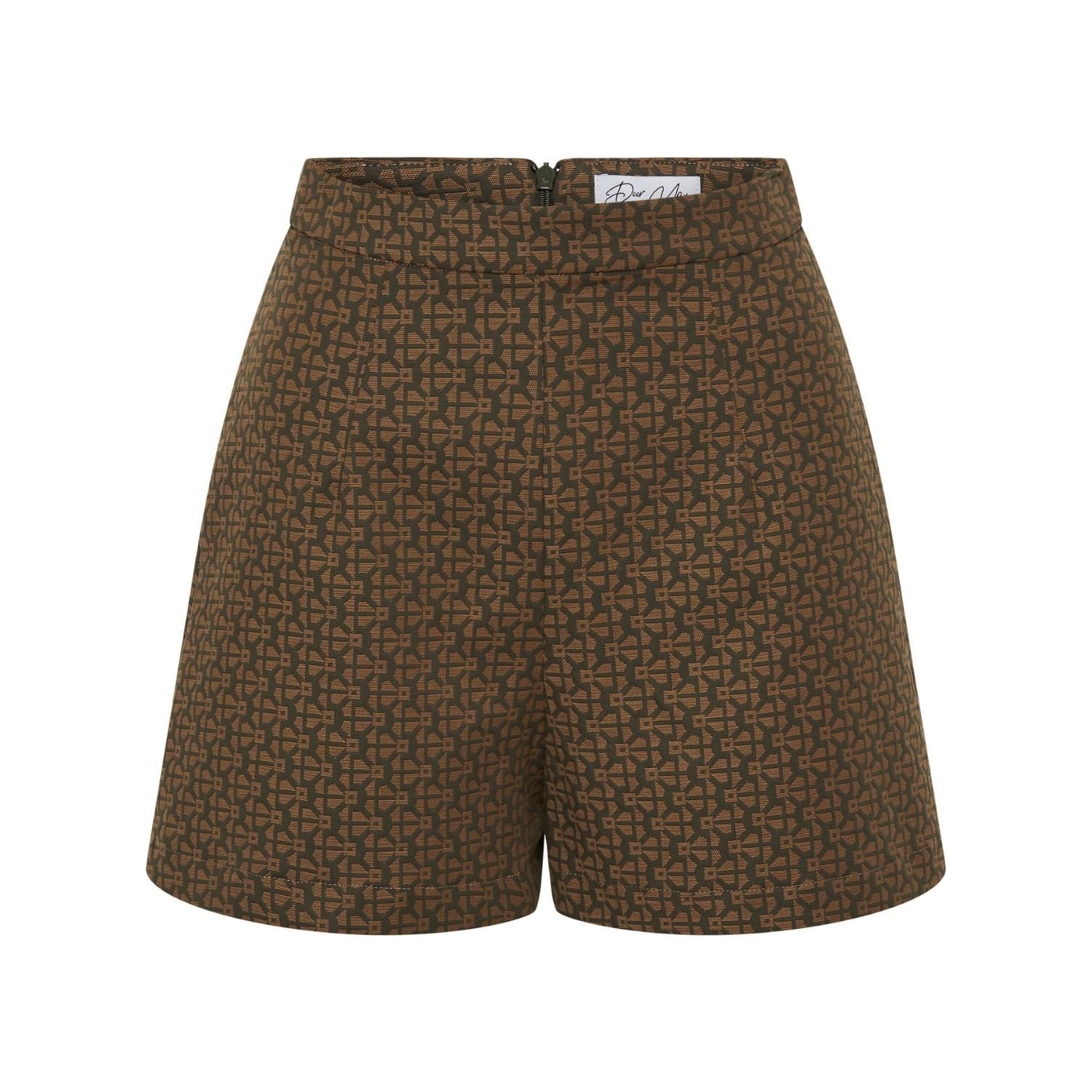 Neutrals Ivy Impressing High Waisted Mini Short In Kalamatta Olive Extra Large Deer You