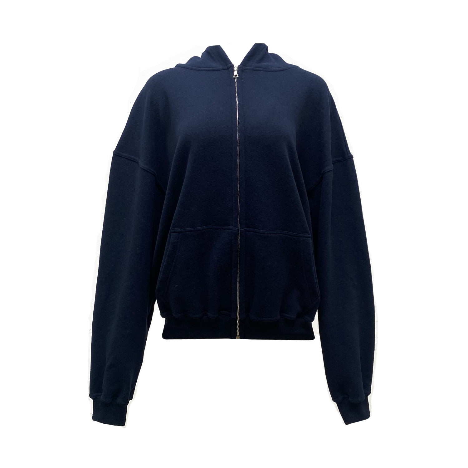 Earth Body Women's Ravena Cropped Zipper  Hoodie In Blue In Blue