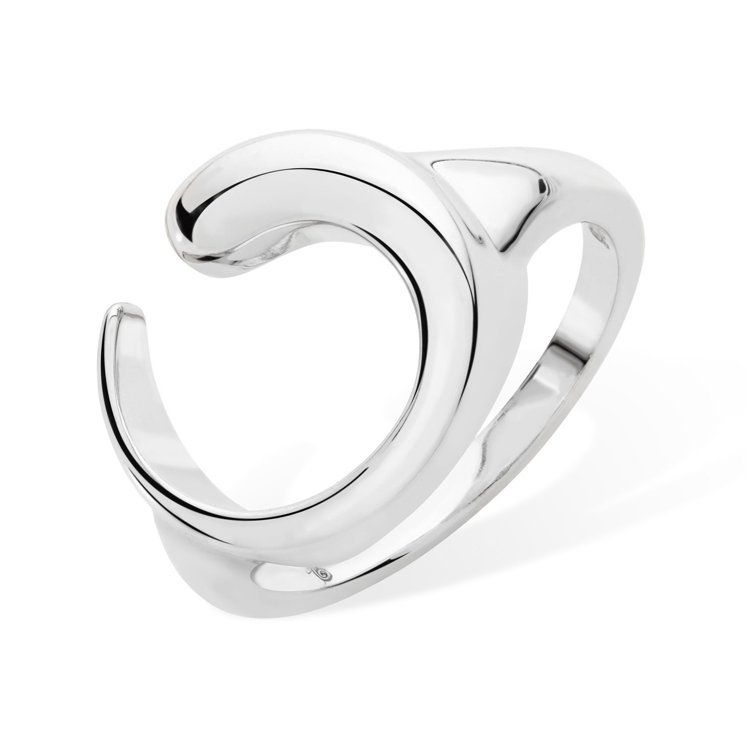 Lucy Quartermaine Women's Silver Luna Ring In Metallic