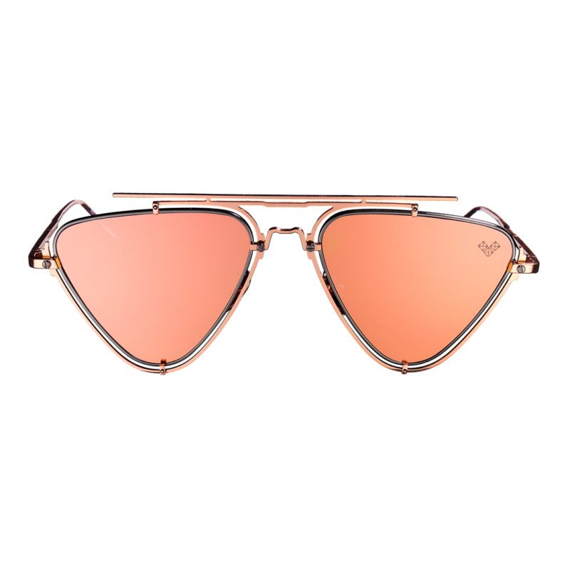 Women’s The Dalia - Unisex - Rose Gold Mirror Lenses Vysen Eyewear