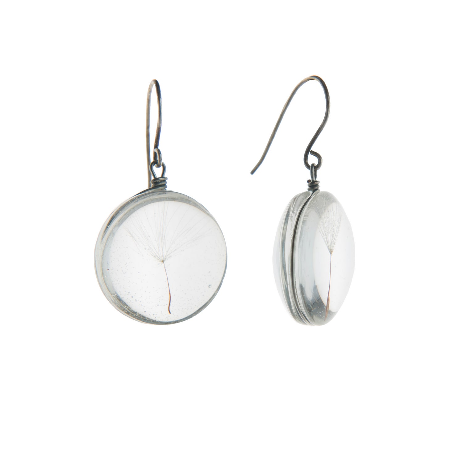 Laura Daili Women's Neutrals / Silver Whisper Of A Wish Earrings