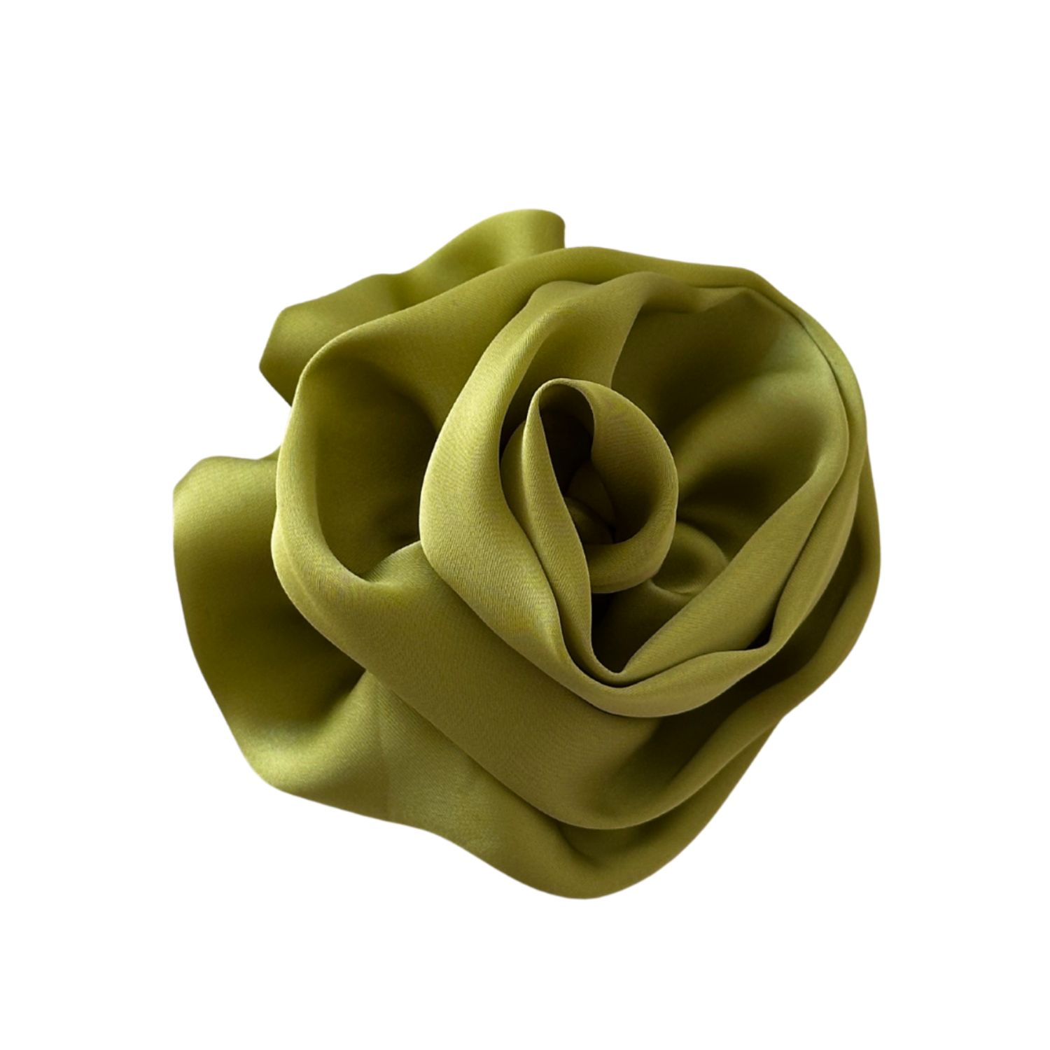 Sylki Women's Flower Hair Clip - Green In Green