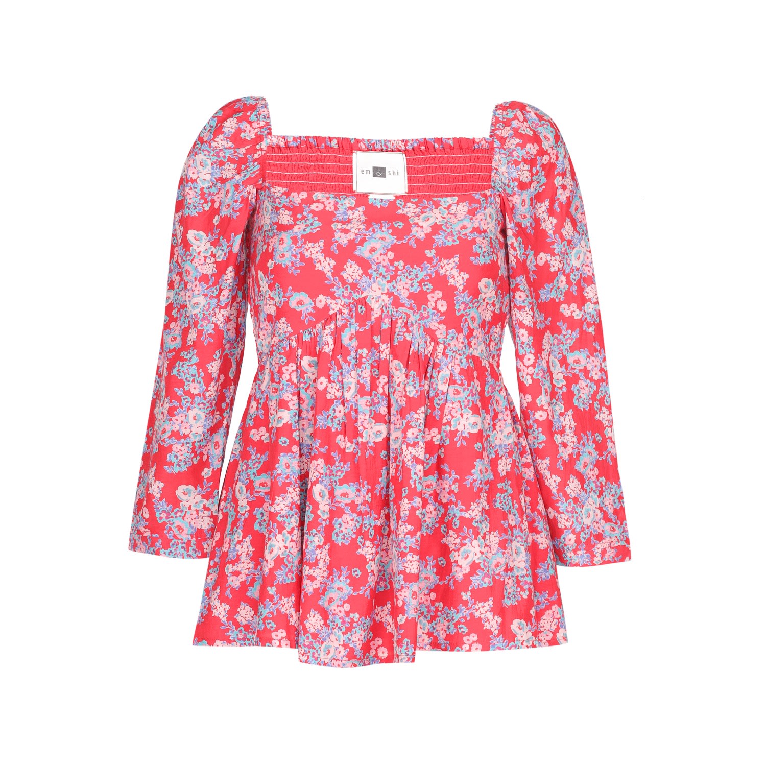 Em & Shi Women's Red Colour Me Love Top In Red