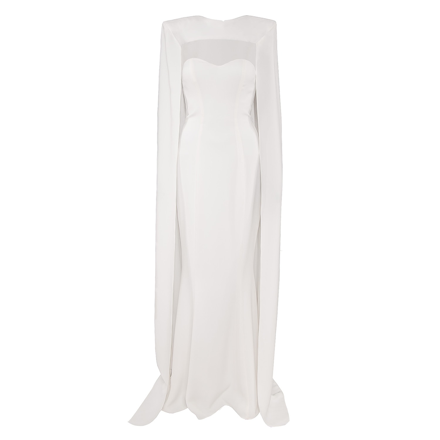 Vestiaire D'un Oiseau Libre Women's White Cape Gown In White
