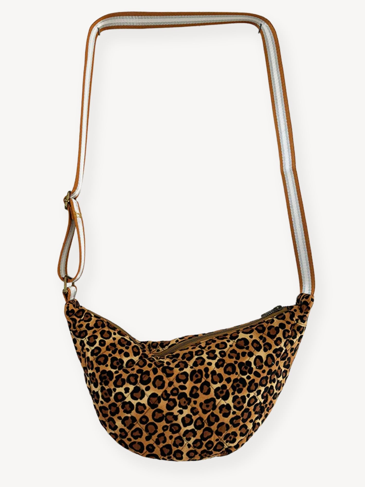 The Well Worn Women's Black / Brown The Charlie Cross Body Leopard Bag In Multi