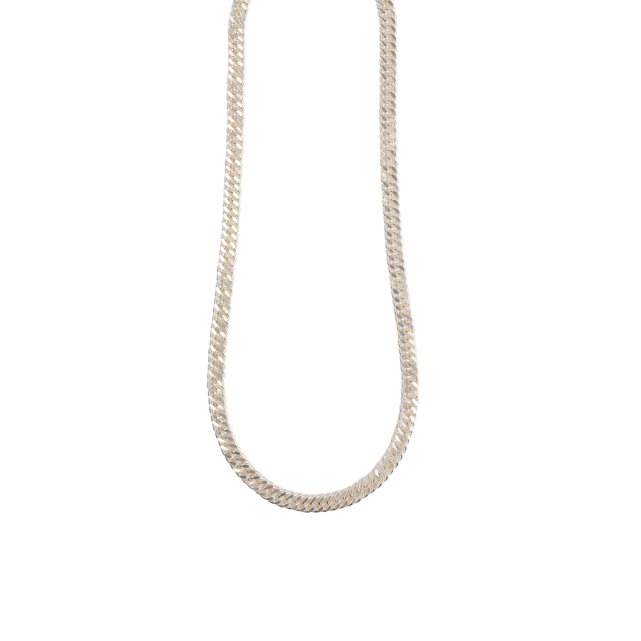 Lila Rasa Women's Herringbone Chain Long 22"  Silver In Silver