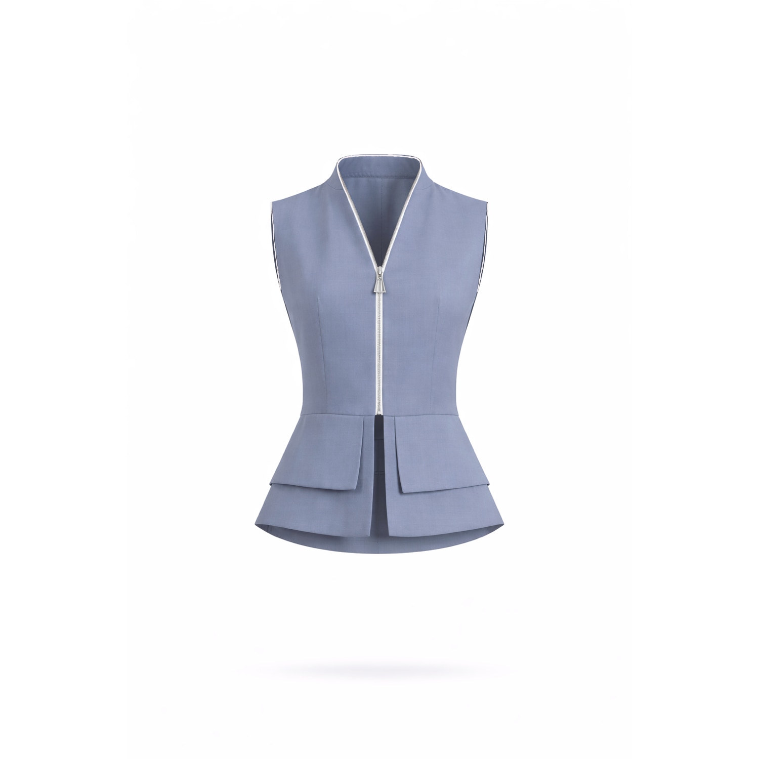 Lumina Eligma Women's Grey Construct Vest Suit Ensemble - Dark Gray