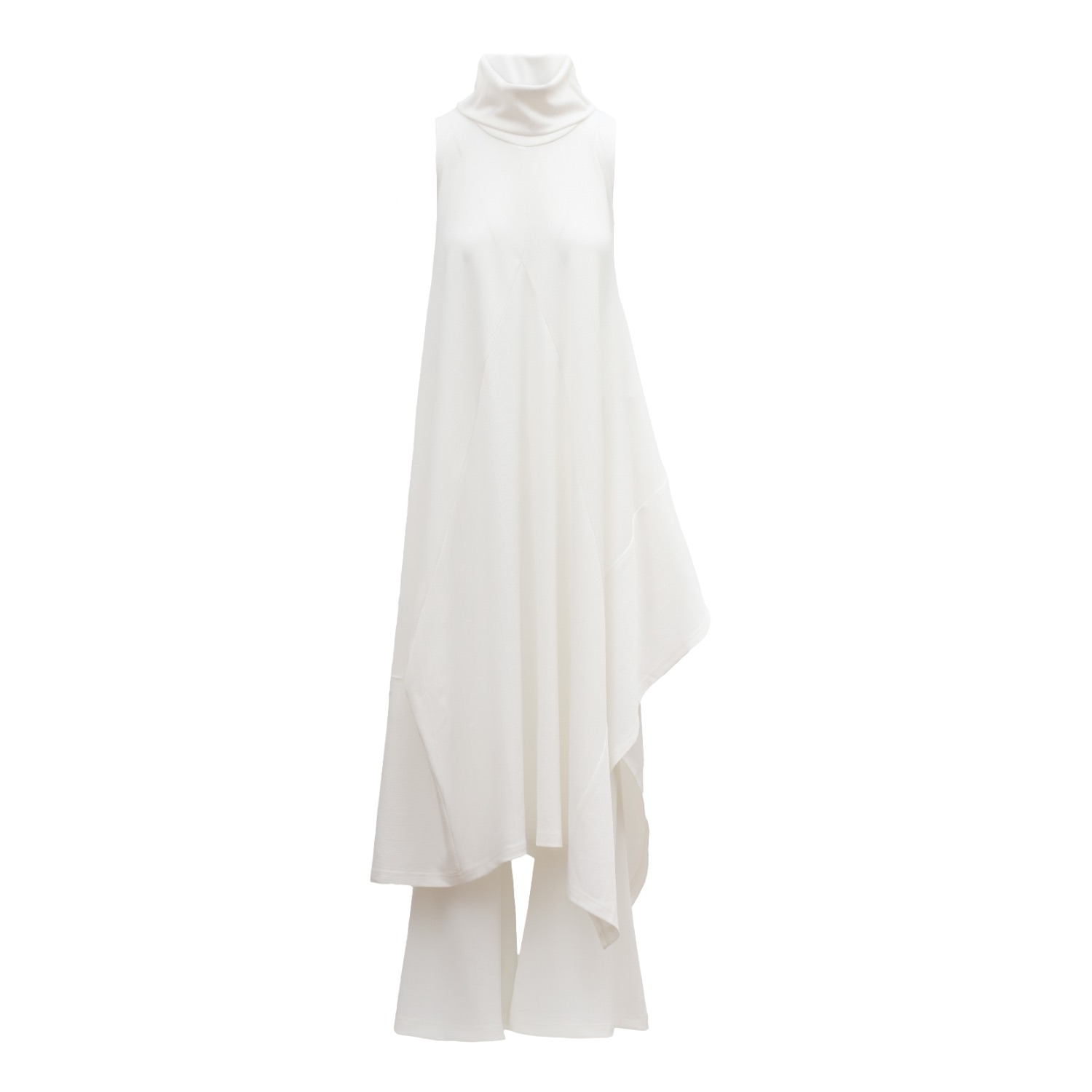 Julia Allert Two-piece Set Knit Dress And Pants - White In White