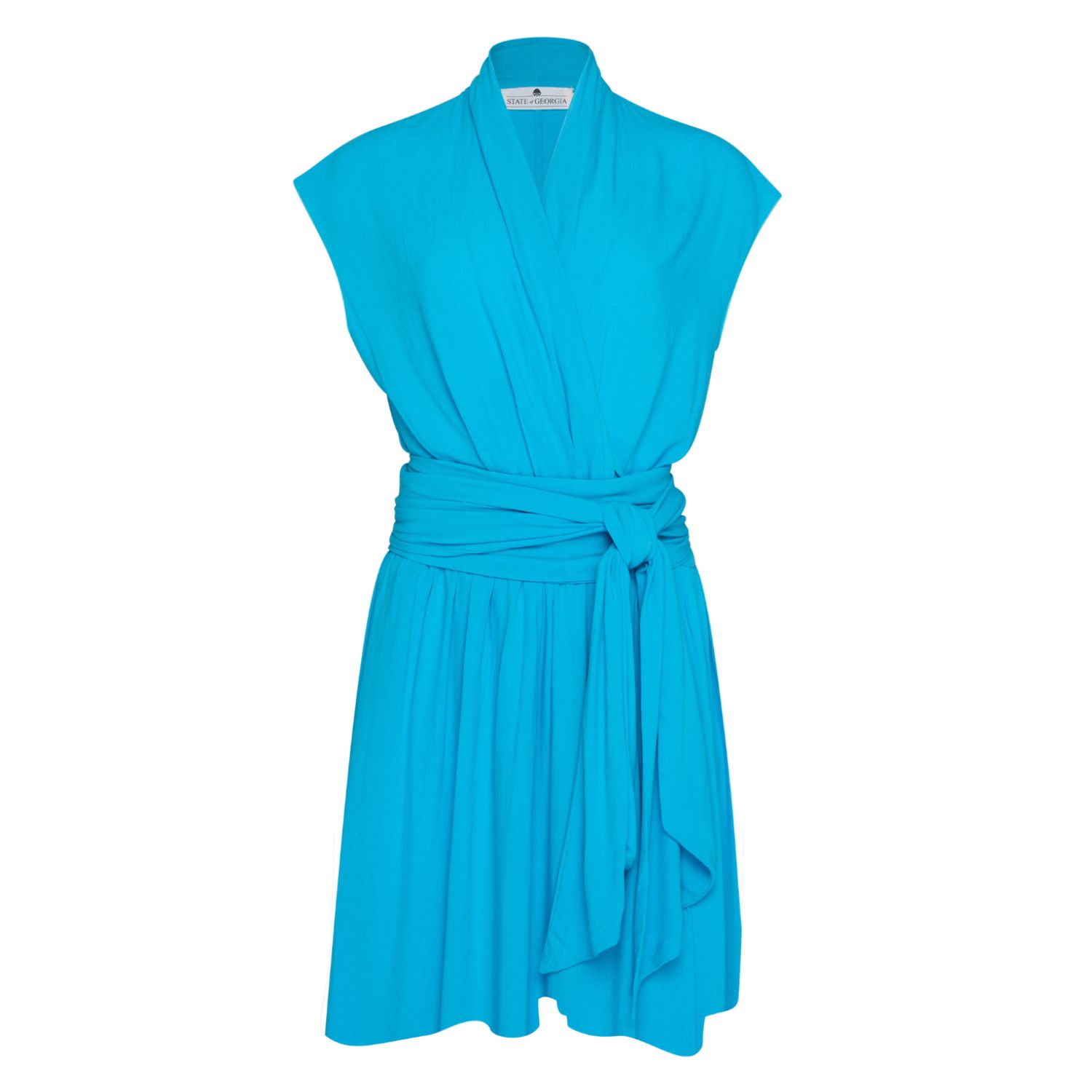 State Of Georgia Women's Blue The Point Dress Short  Aqua In Blue