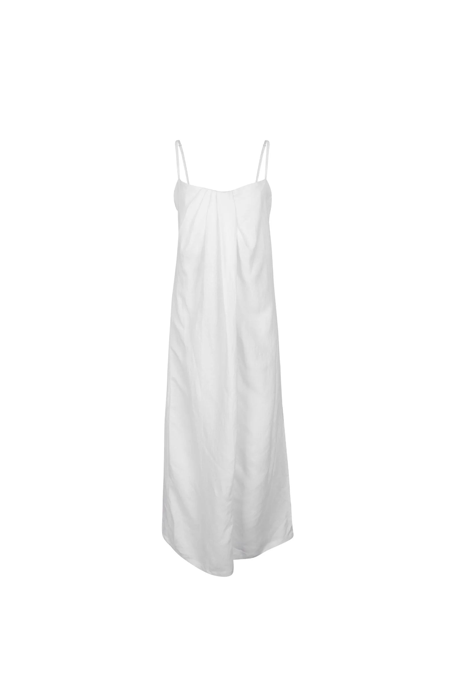 Women’s Pleated Linen Bra Dress White Xs/S Amira Collective