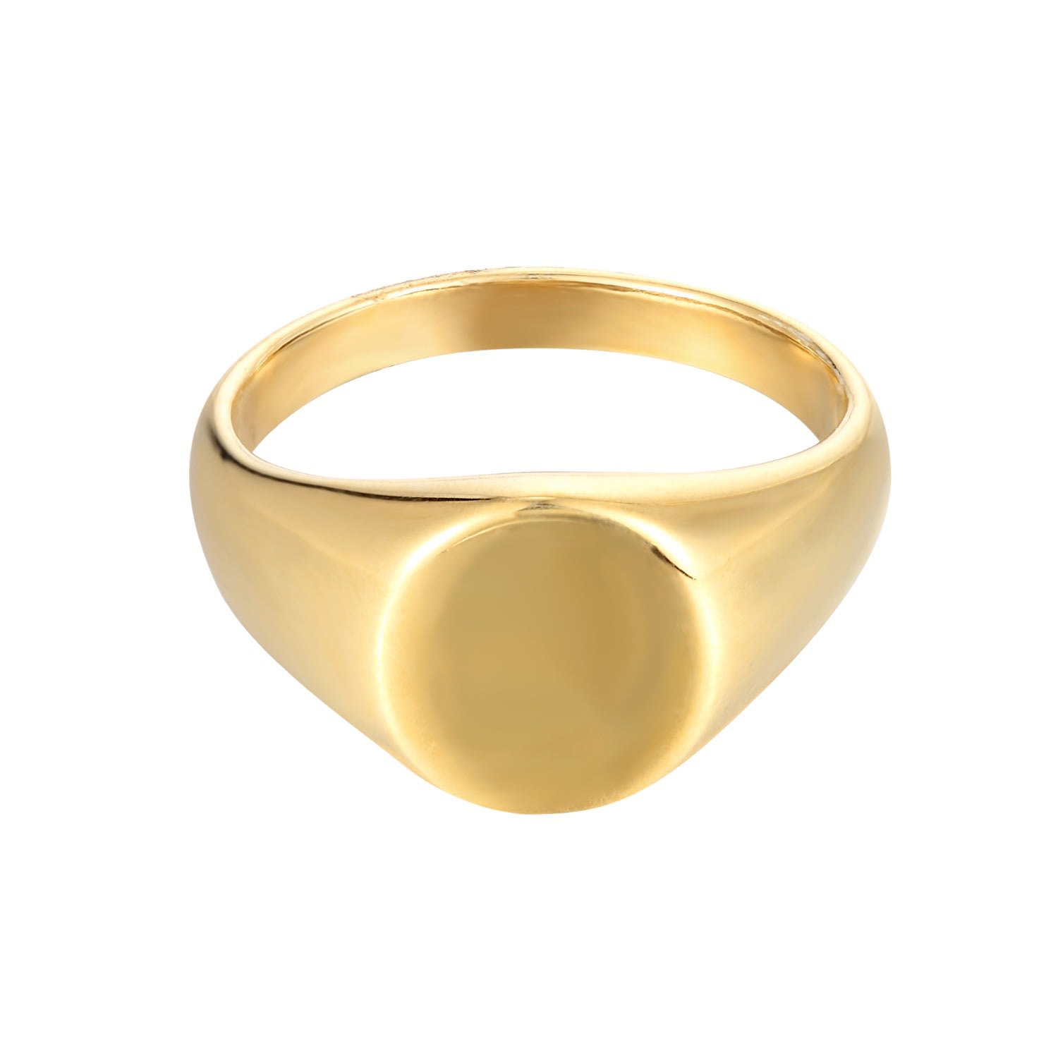 Women’s 22Ct Gold Vermeil Chunky Oval Signet Ring Seol + Gold