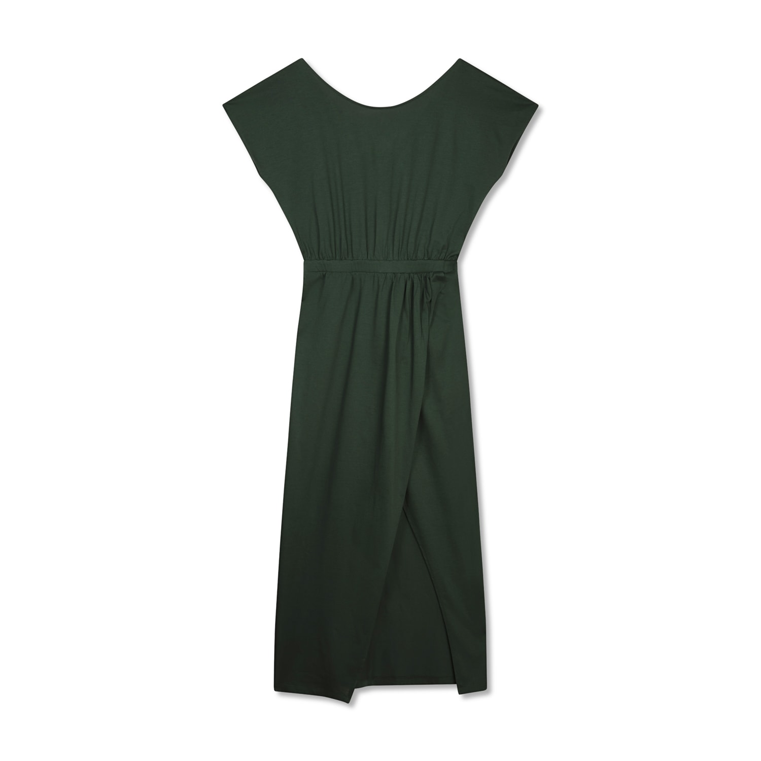Marianne By Marie Jordane Women's Iggy Midi Dress Organic Cotton Green In Green