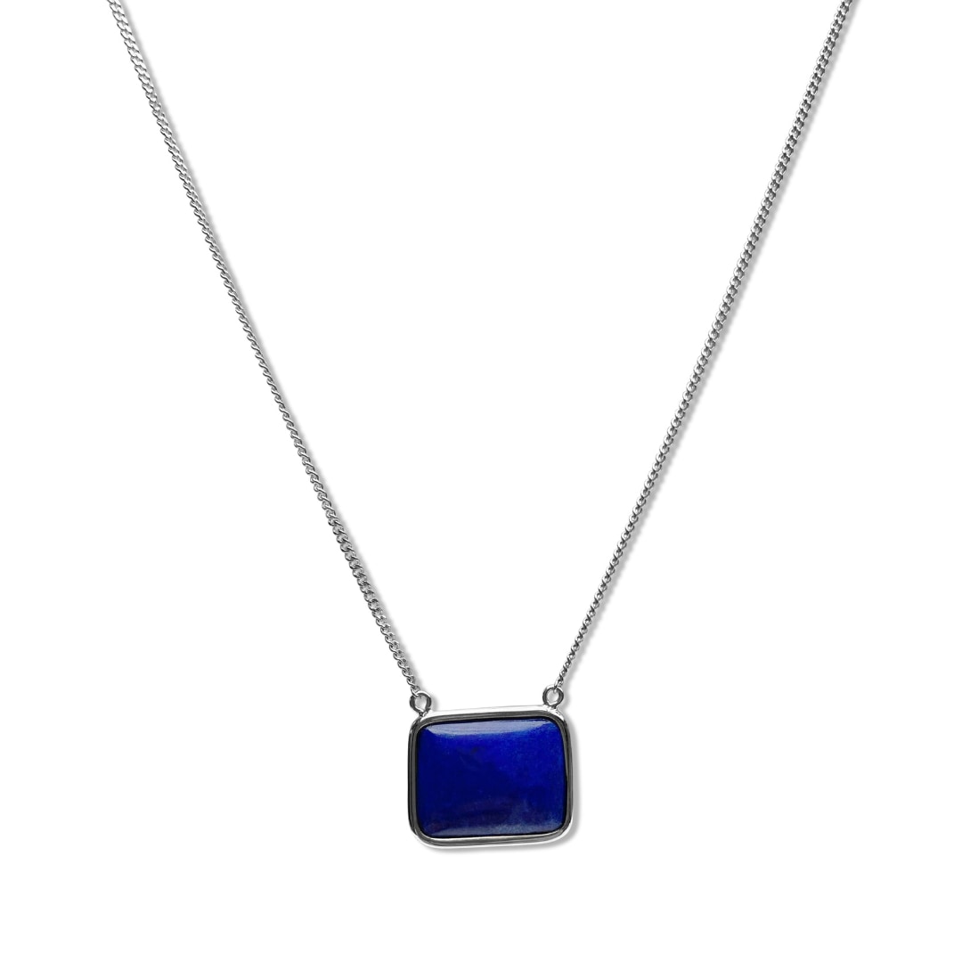 Fv Jewellery Women's Blue La Stèle Lapis Square Necklace In Blue