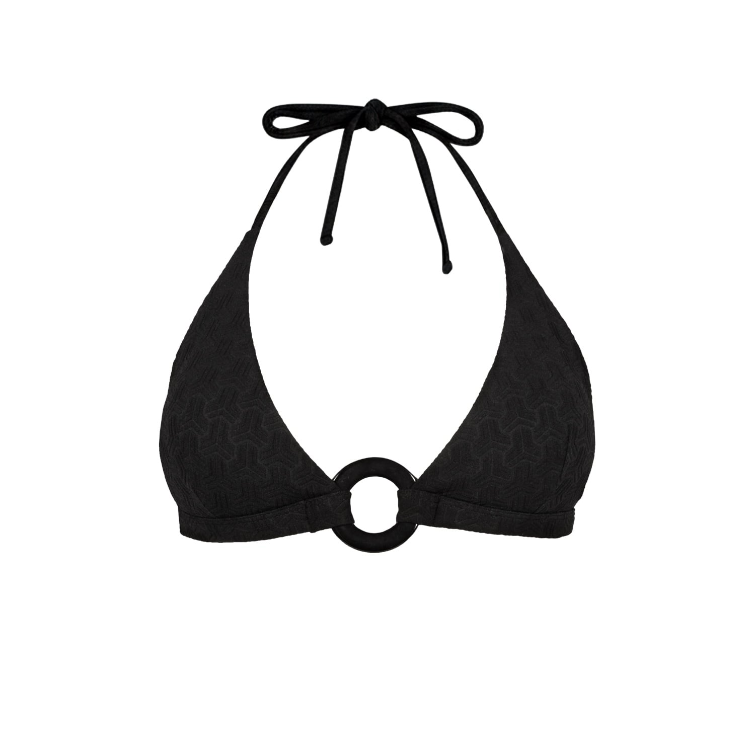 Women's Bobbi Halter Top - Black | Large | Kikki-G Swimwear