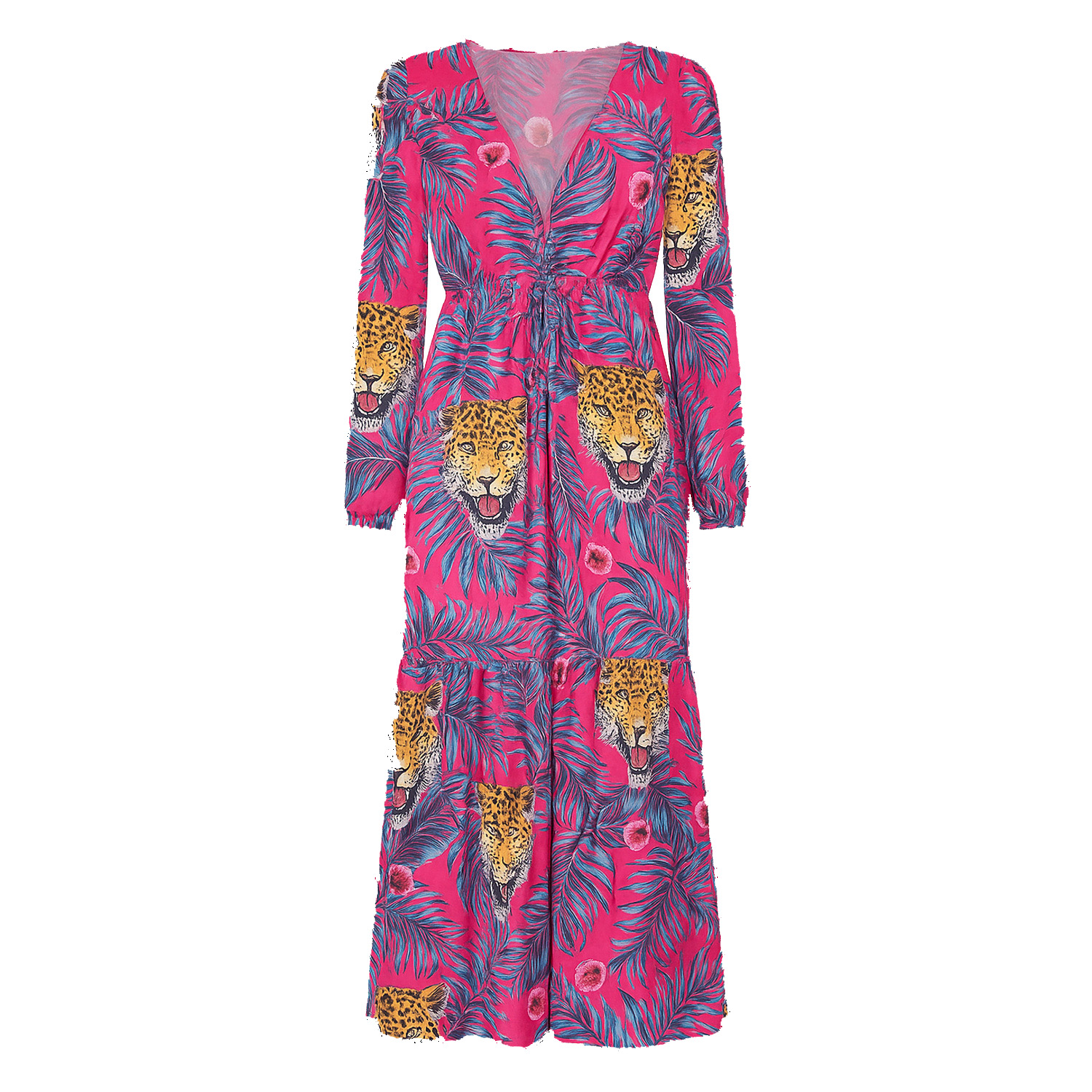 Copurs Women's Pink Urja Kimono Leo - Fuchsia In Pink