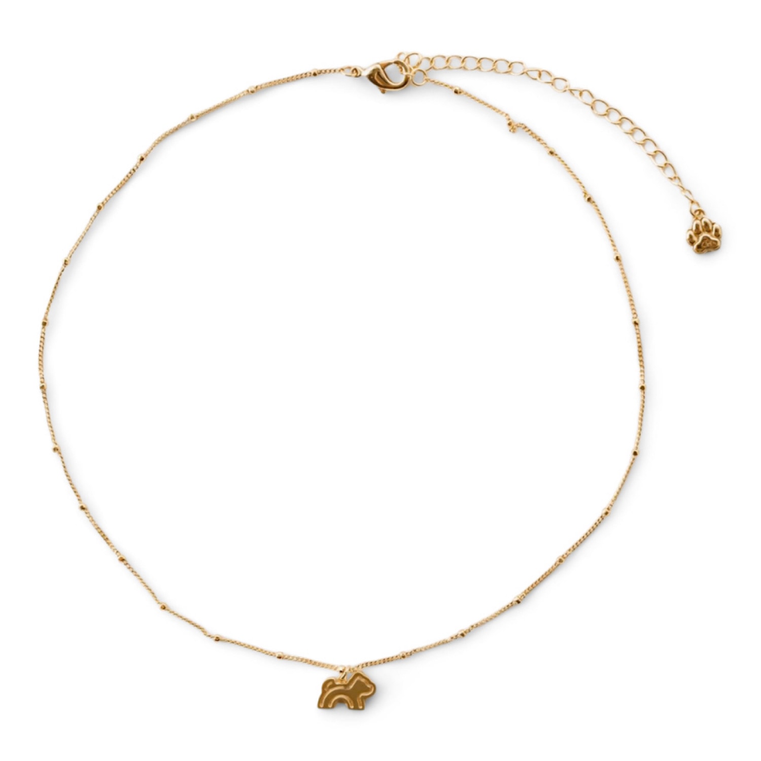 Cloud Haven Women's  Mini Dainty Logo Pendant Necklace Gold