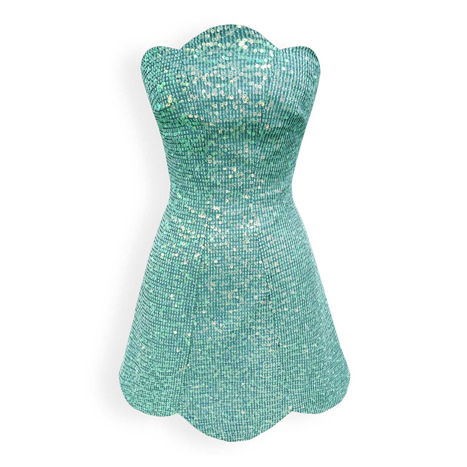 Copurs Women's Green Viola Sequin Dress - Mint In Green
