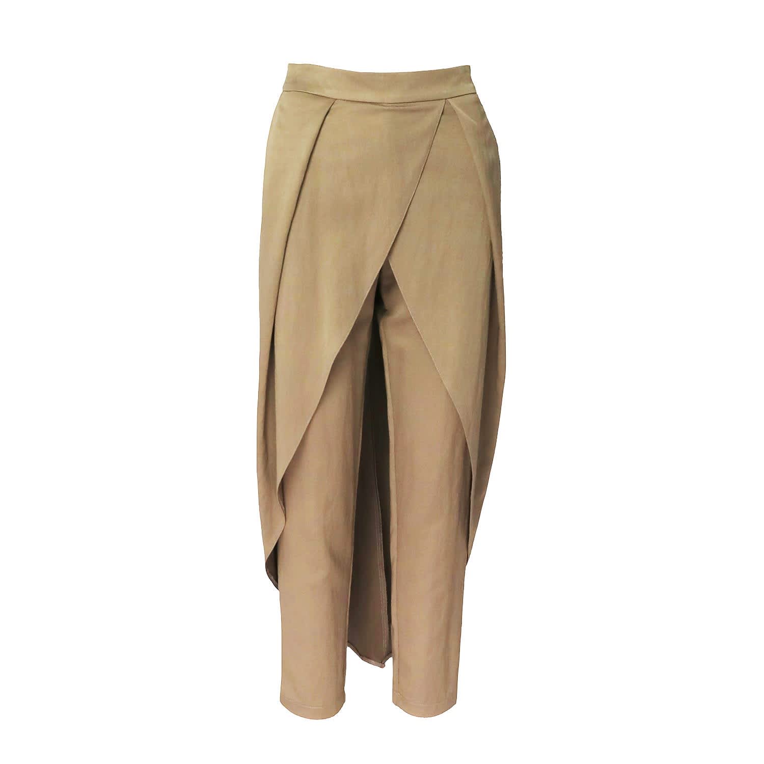 Nude Pants With Skirt by BLUZAT