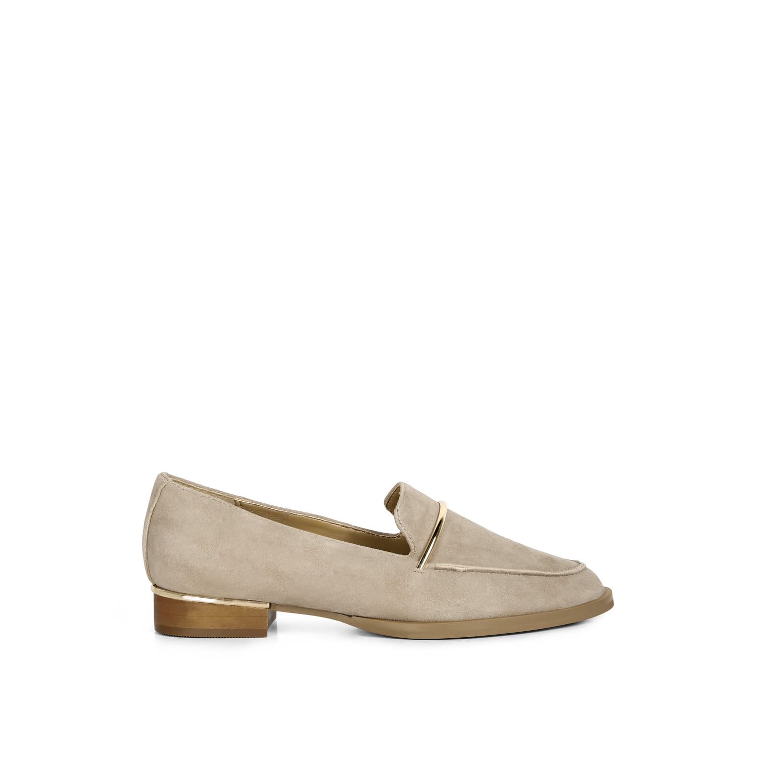 Rag & Co Women's Neutrals Paulina Suede Slip-on Loafers In Taupe By  In Black