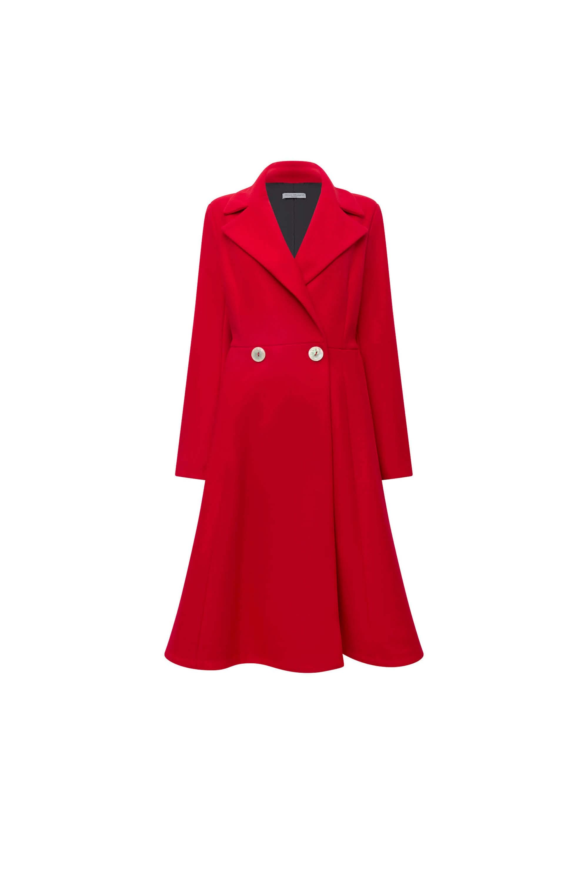 James Lakeland Women's Red Princess Coat In Red