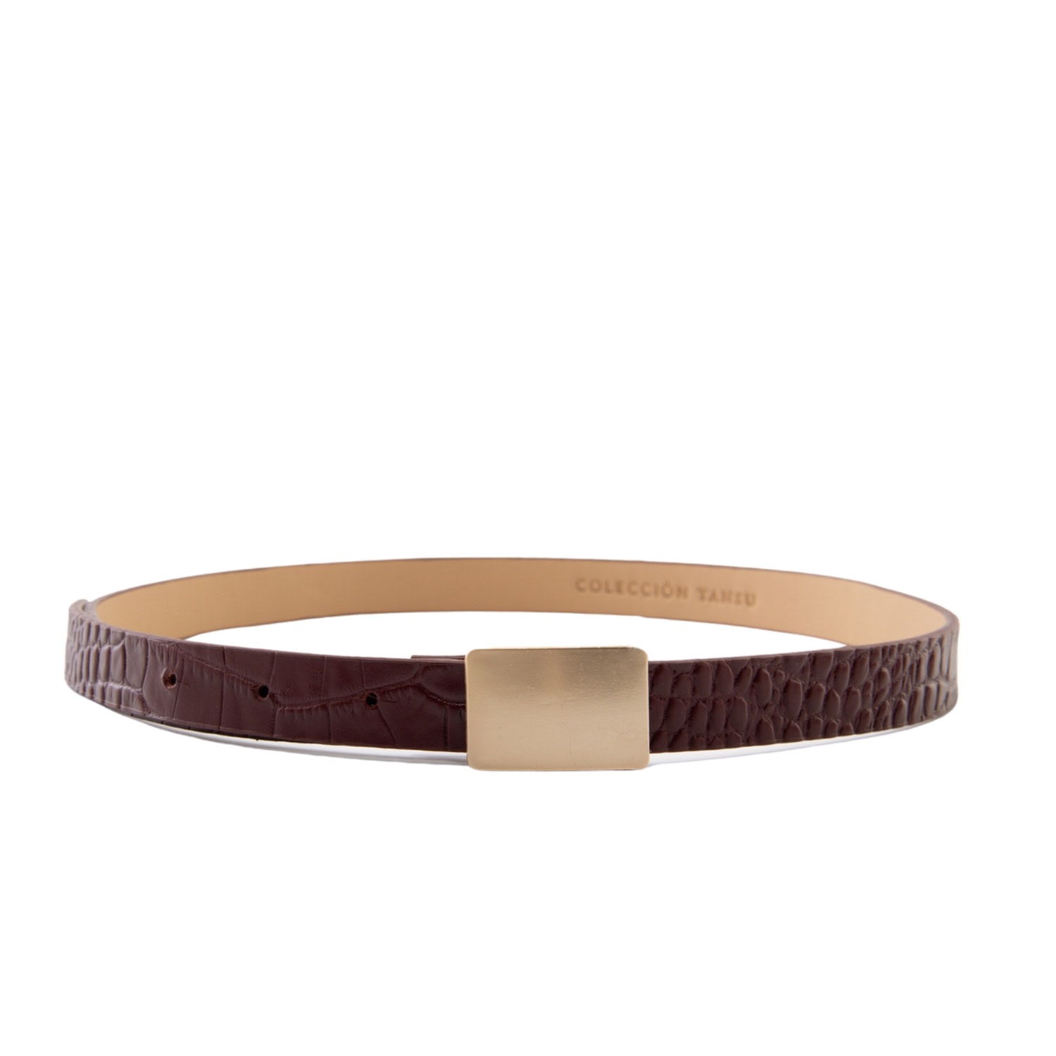 Colección Tansu Women's Red Alain Leather Belt In Red